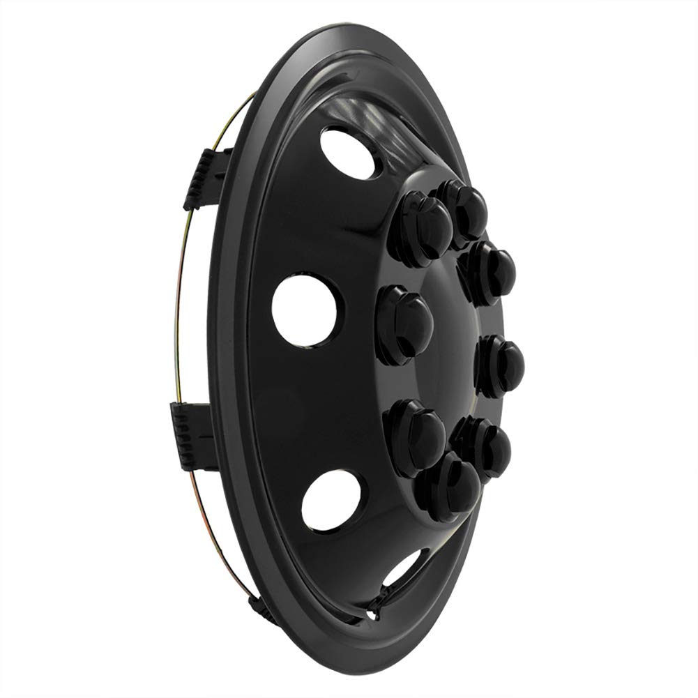 16-Inch Ice Black Spherical Wheel Covers for Utah - Durable Alloy Car Rims for Winter & Off-Road Driving