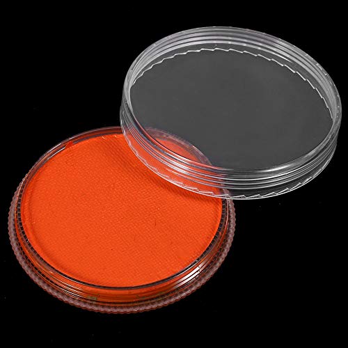 Professional Water-Based Matte Face & Body Paint Pigment - Halloween, Stage, Cosplay Makeup - Bright Orange for Vibrant, Long-Lasting Color - Perfect for Halloween Costumes, Theater Performances, and Creative Body Art