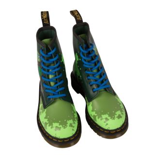 Dr. Martens 1460 TMNT Leonardo Boots - Men's & Women's Classic Combat Boots for Punk, Goth & Street Style Fashion | Perfect for Cosplay, Halloween & Everyday Wear