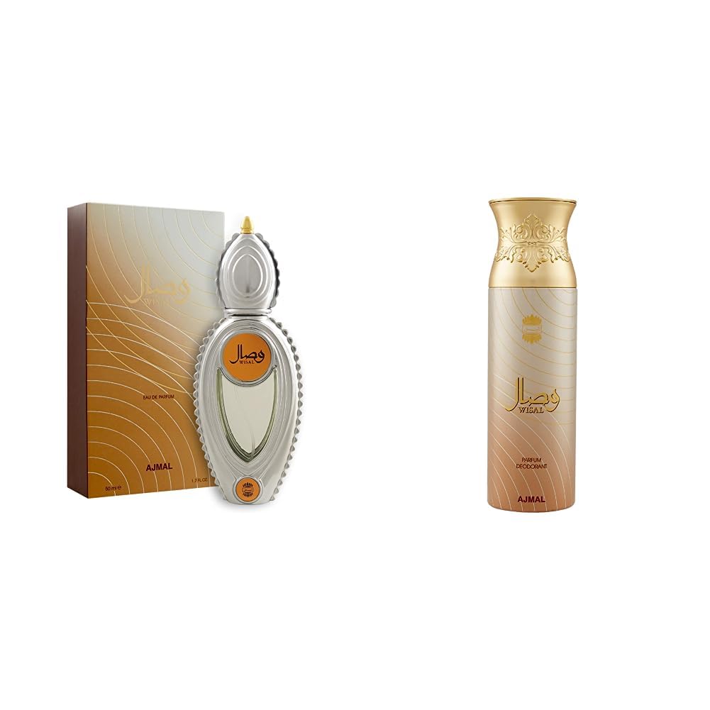 Buy Ajmal Wisal EDP 50ml & 200ml Body Spray Combo - Long Lasting Oriental Perfume Gift Set for Women | Made in Dubai | Perfect for Daily Wear, Special Occasions & Romantic Evenings