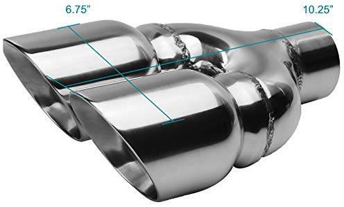 Dual Exhaust Tip with 3.5