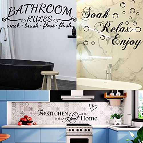 3 - Piece Bathroom Wall Decal Sticker