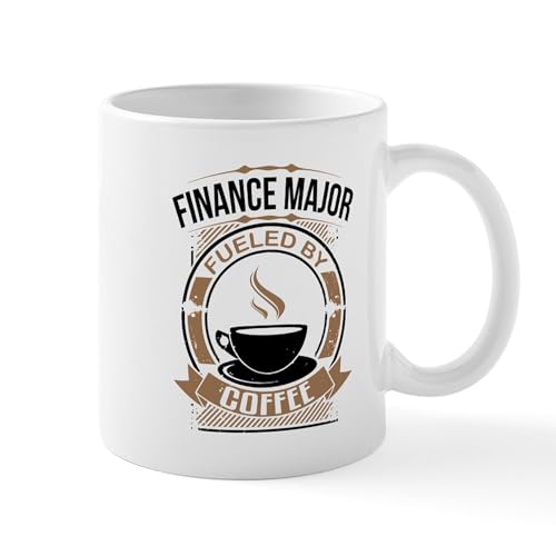 White - Finance Major Fueled By Coffee Mugs