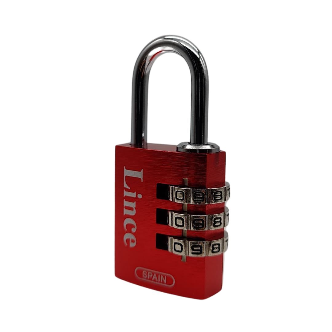 High Security 21025RBL Padlock - Heavy Duty Red Lock for Gates, Storage Units & Toolboxes - Weatherproof & Anti-Theft Protection