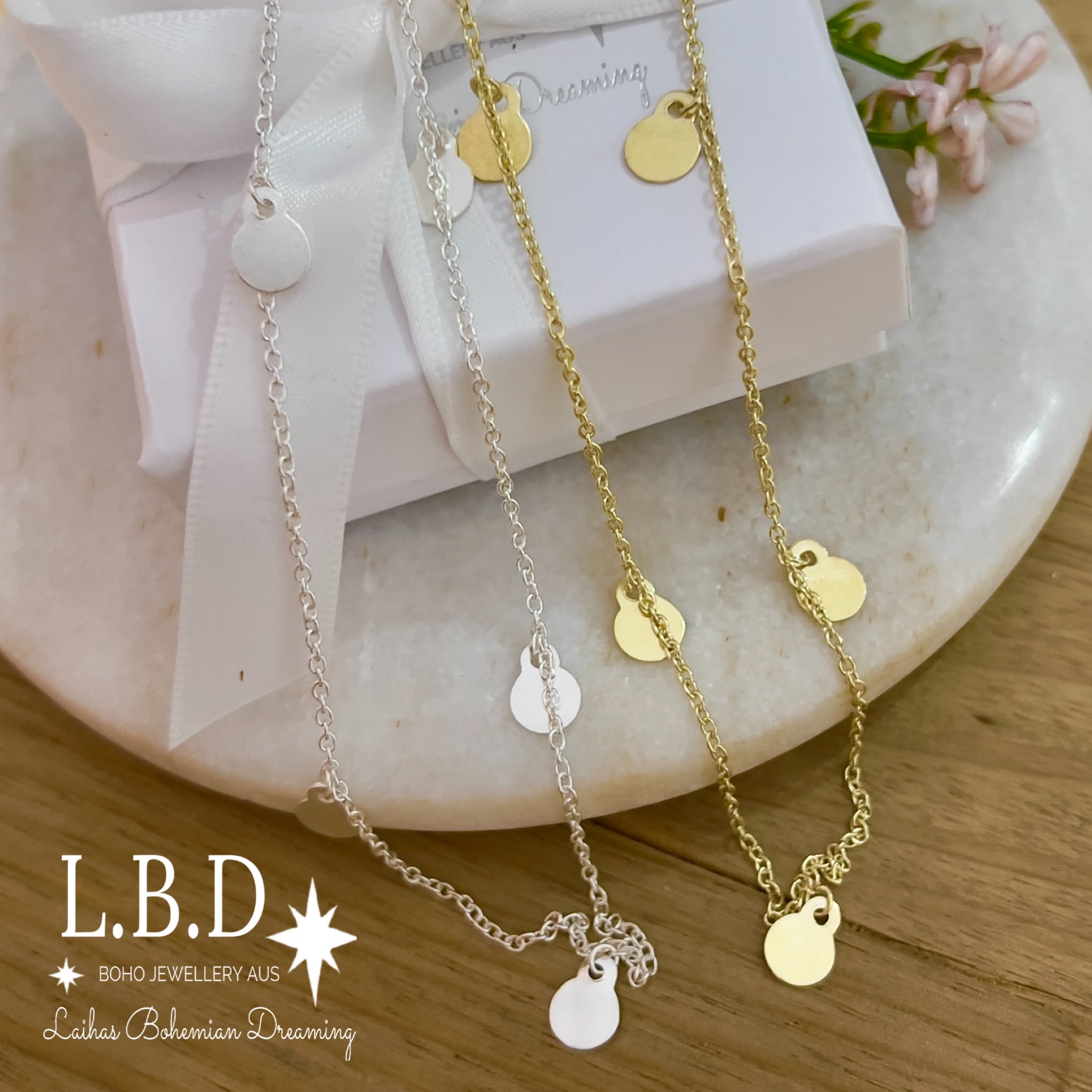Sterling Silver Round Disk Choker Necklace for Women - Elegant Layering Piece for Everyday Wear & Special Occasions