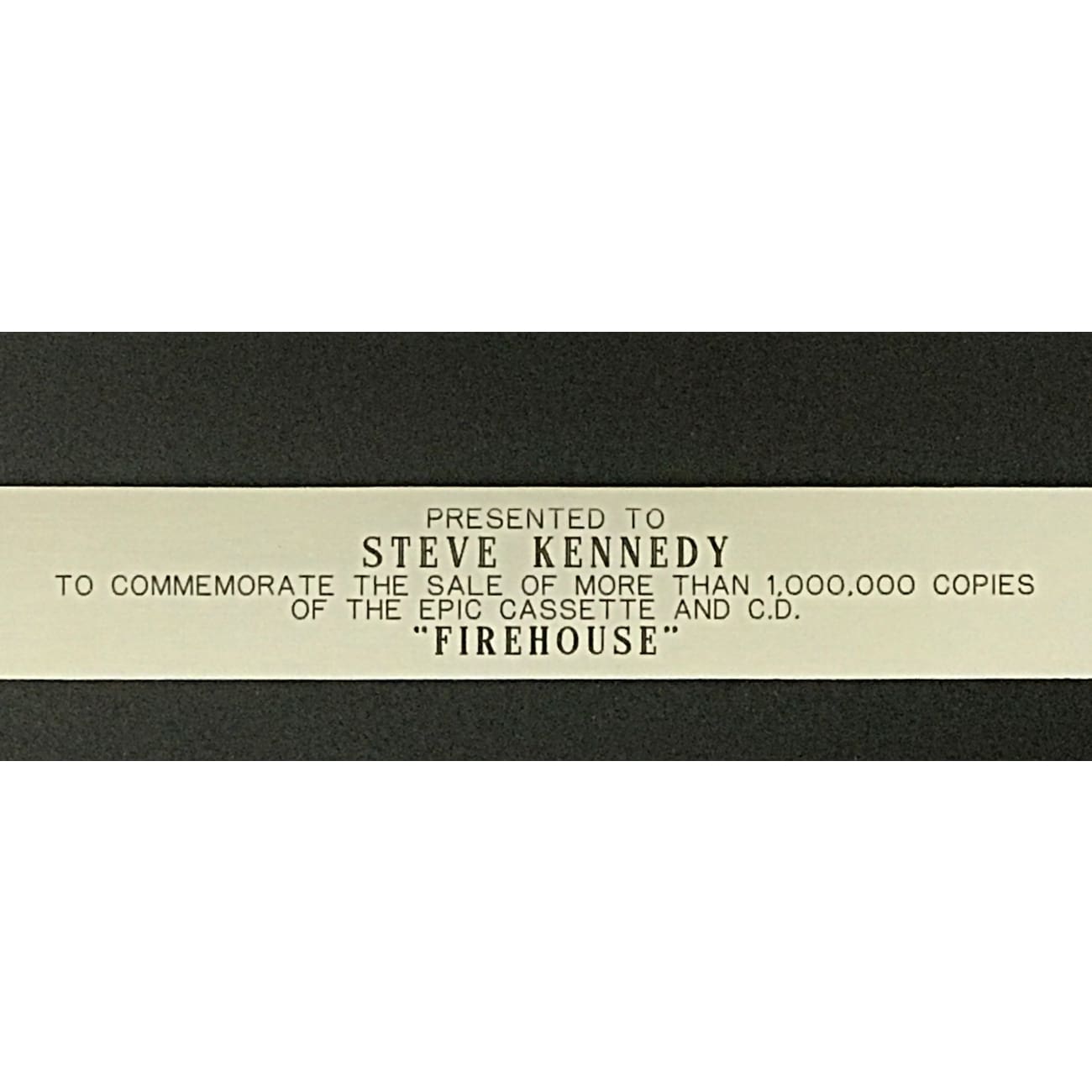 FireHouse Debut RIAA Platinum Album Award - Official Music Collectible for Fans & Display at Home, Office, or Music Studio