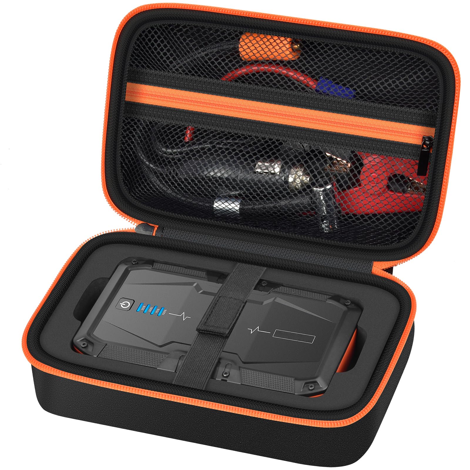 AstroAI S8 Car Jump Starter Case - Heavy-Duty Storage Box for Portable Battery Pack, Jumper Cables & USB Type-C Charger | Perfect for Roadside Emergencies, Vehicle Maintenance & Emergency Power Supply