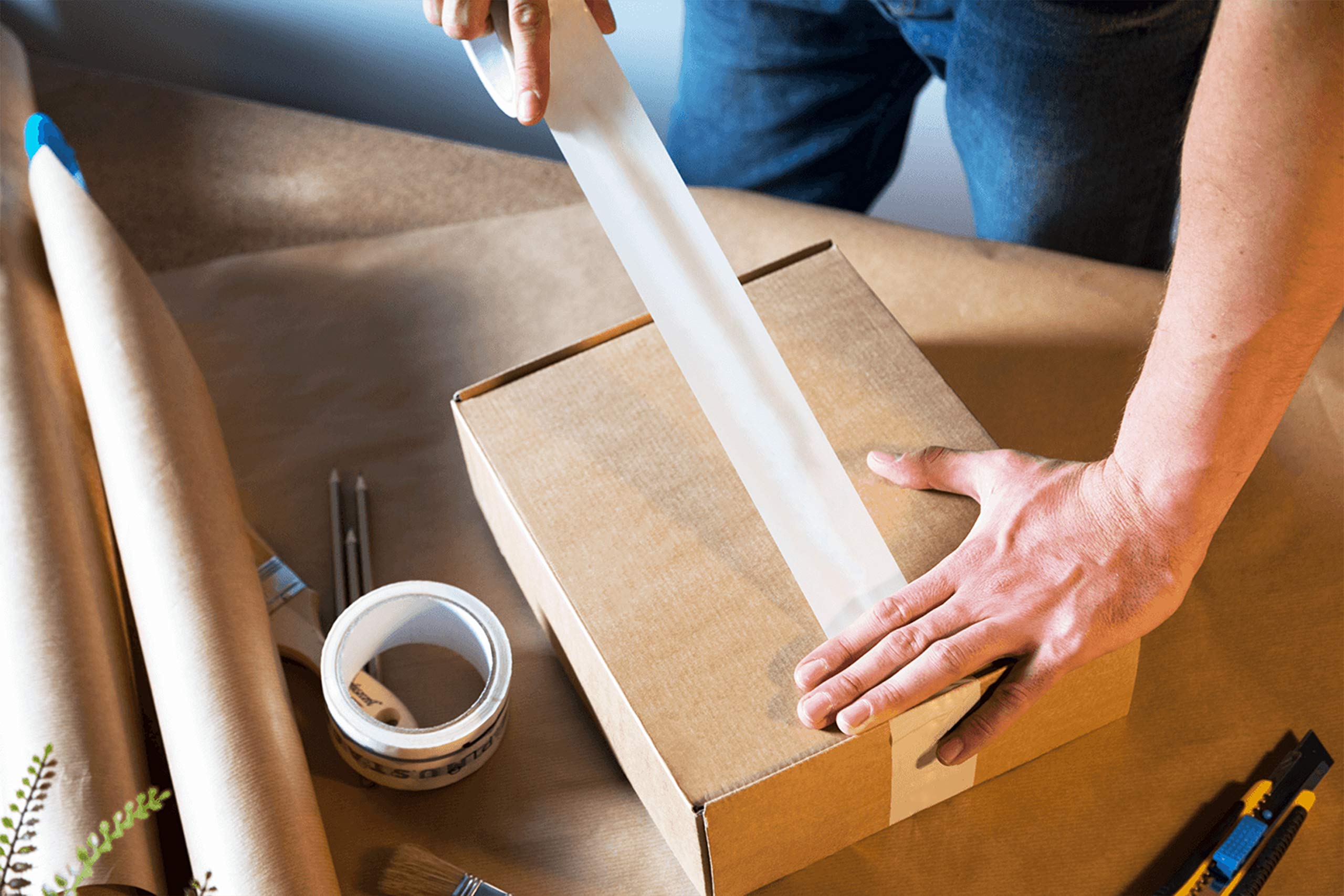 APQ 36 Rolls White Carton Sealing Tape 2