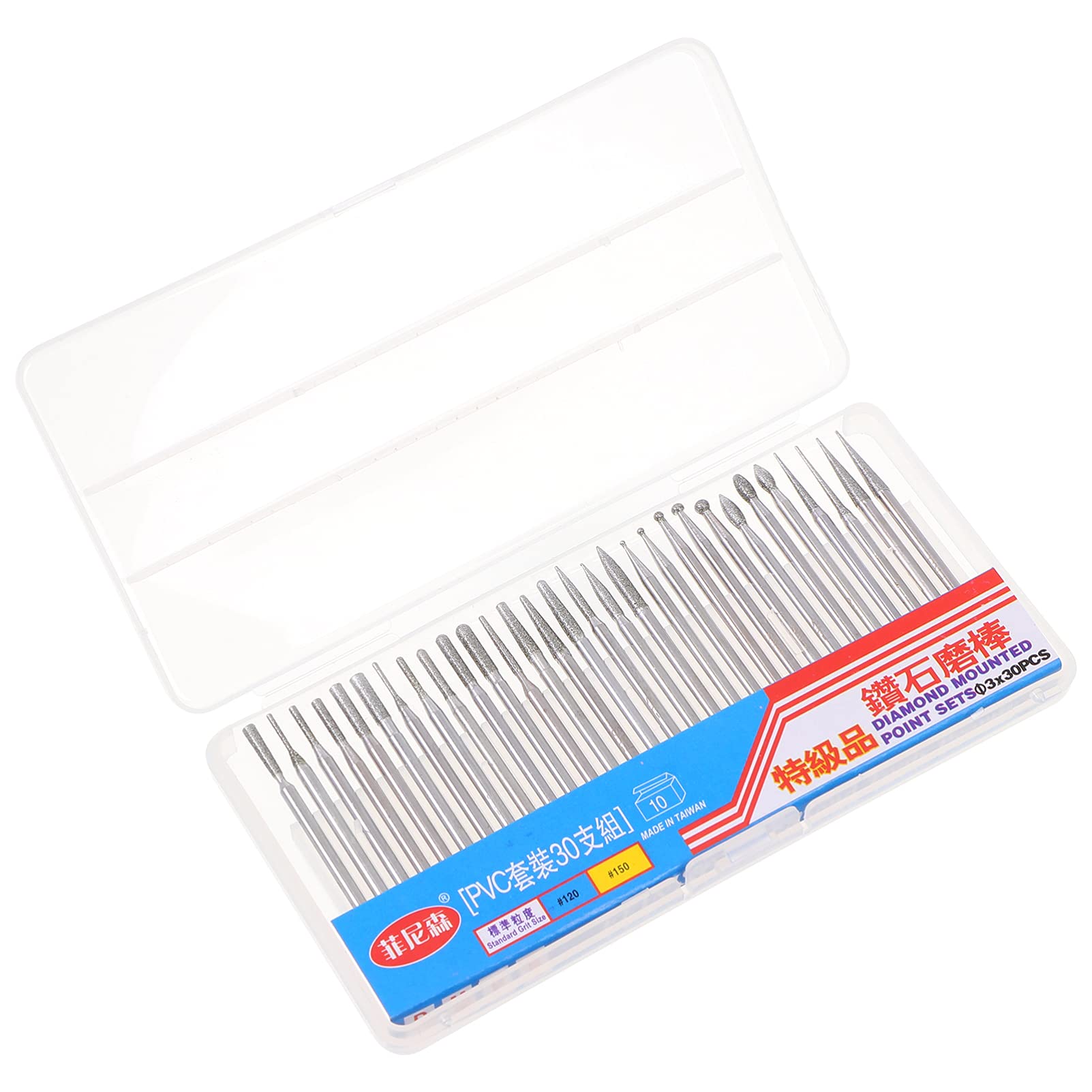 30PCS Professional Nail Drill Bits Set - Diamond Sanding & Manicure Files for Electric Nail Drill Tools | Fine Grit Nail Art Accessories for Salon & Home Use | Perfect for Acrylic, Gel & Natural Nails