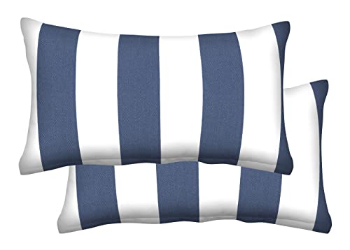 Cabana Stripe Blue and White
