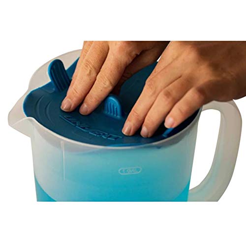 Universal Vacuum Seal Lids for Food Storage Containers - 4 Sizes Blue Airtight Lids | Extends Freshness & Prevents Spoilage | Perfect for Meal Prep, Leftovers & Sous Vide Cooking