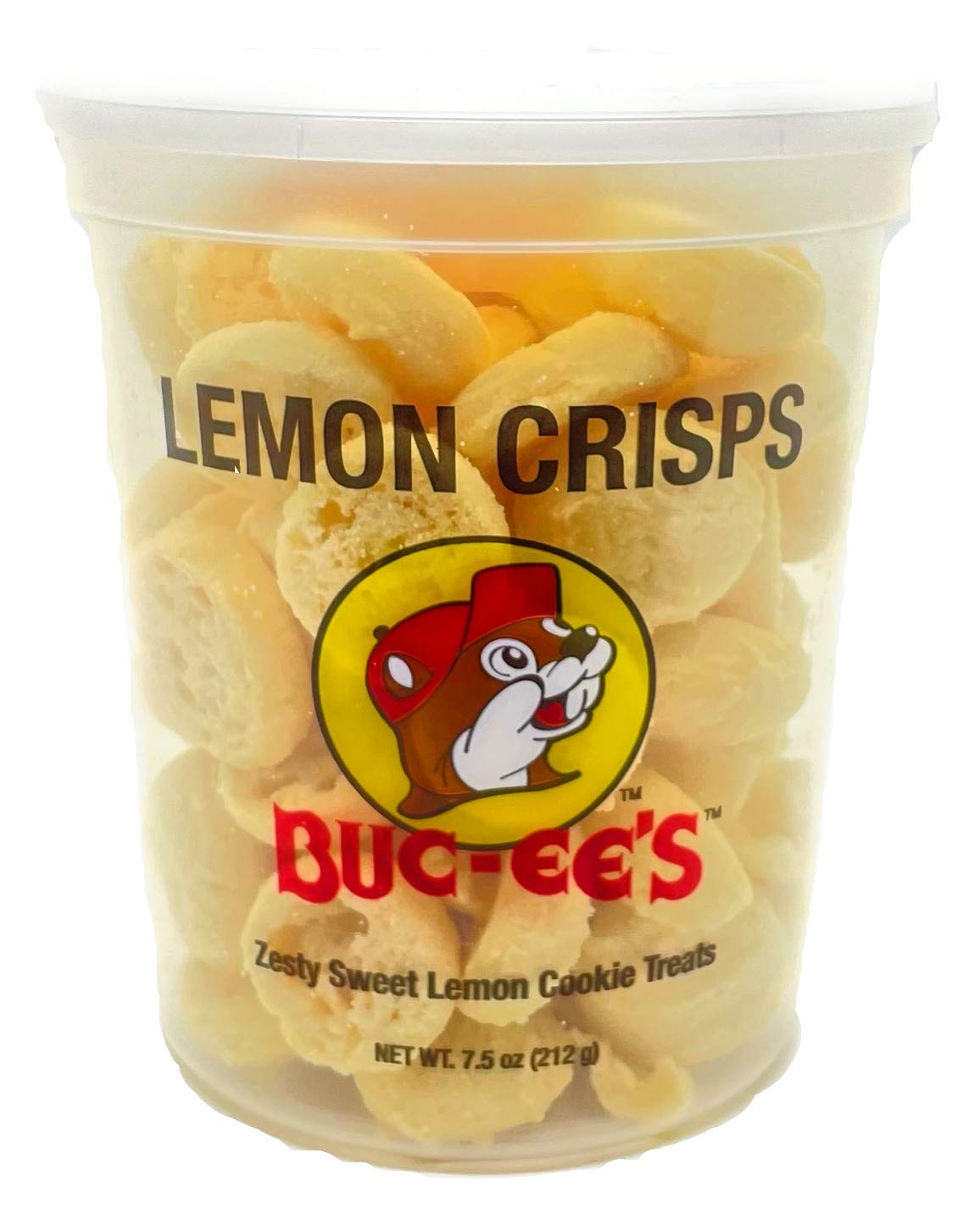 Buc-ee's Mini Lemon Crisps Cookies - Sweet & Tangy Snack Treats for Travel, Office & Party Favors