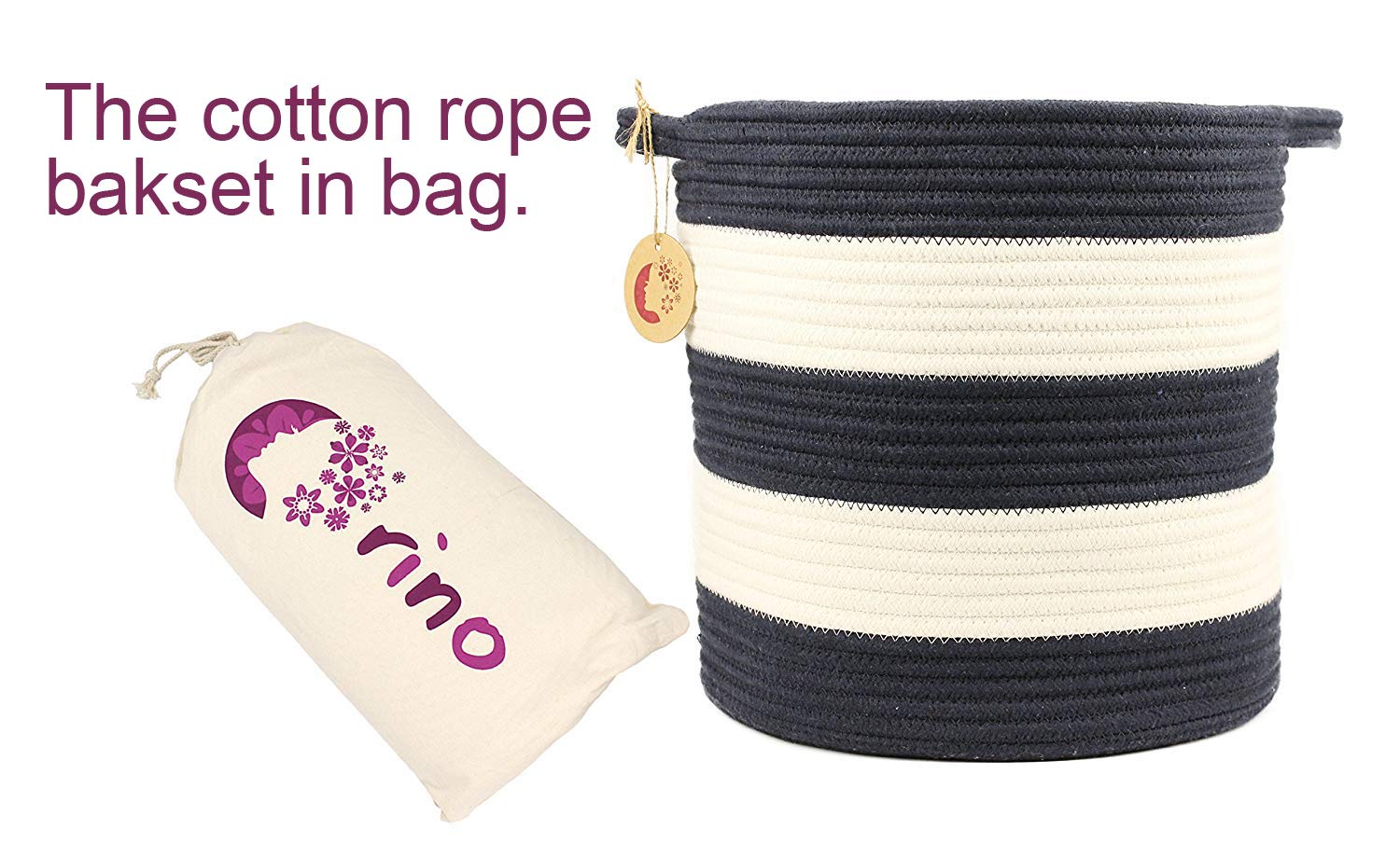 Orino Cotton Rope Storage Basket 12