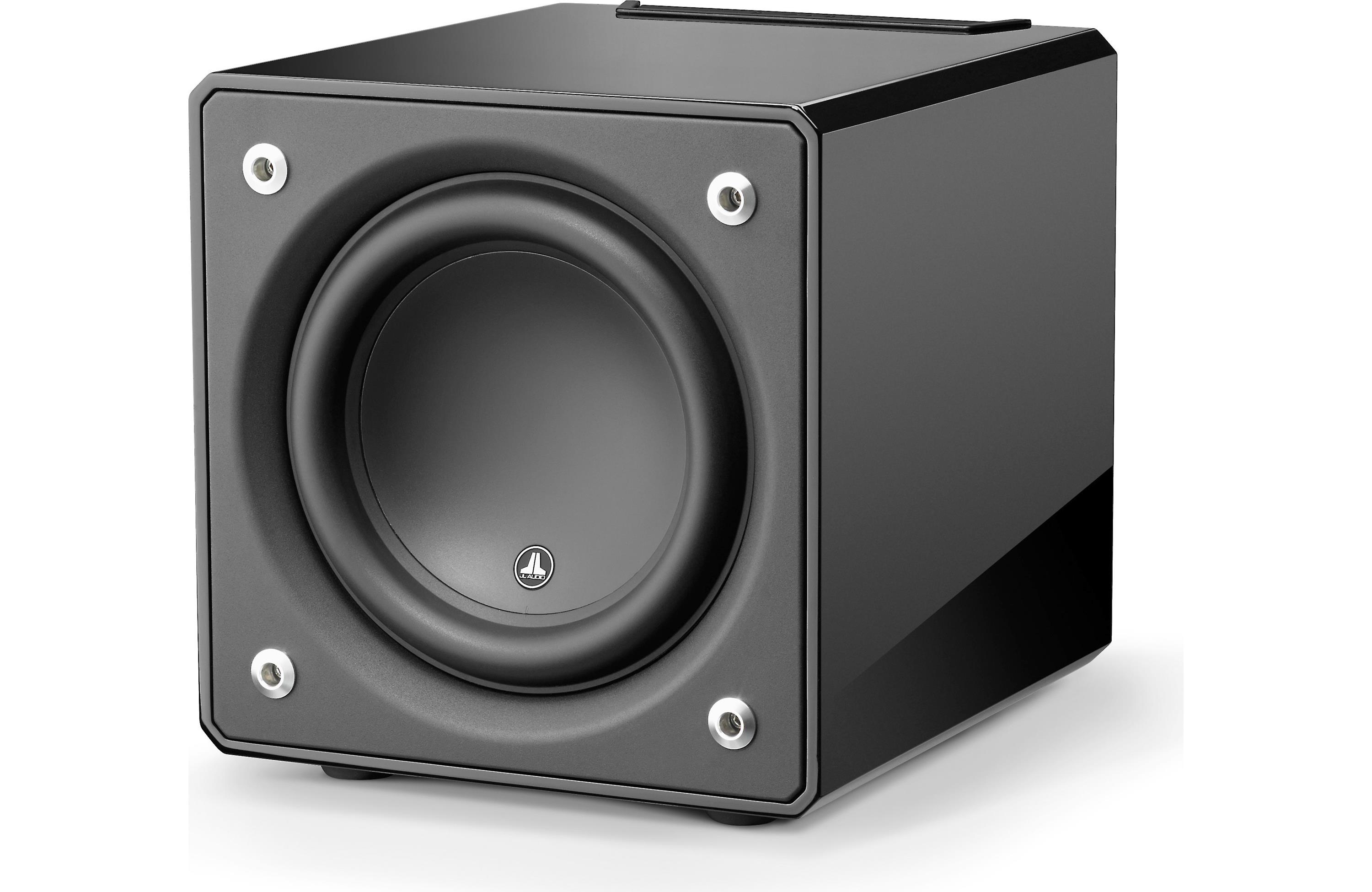 JL Audio E-SUB 110 Gloss 10-Inch 400W Powered Subwoofer - Premium Home Theater & Car Audio Bass System for Music & Movies