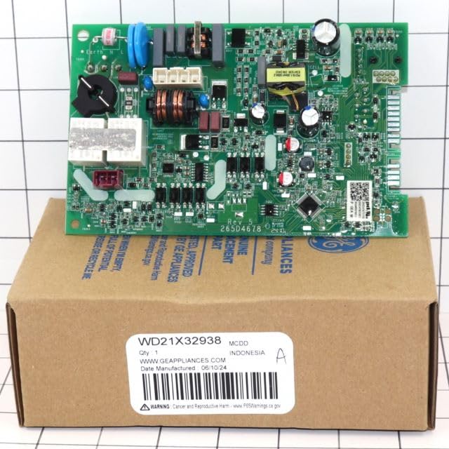 Original Whirlpool WD21X32938 Dishwasher Control Board Replacement Part - Compatible with Select Models, Easy DIY Installation for Home Kitchen Appliances Repair