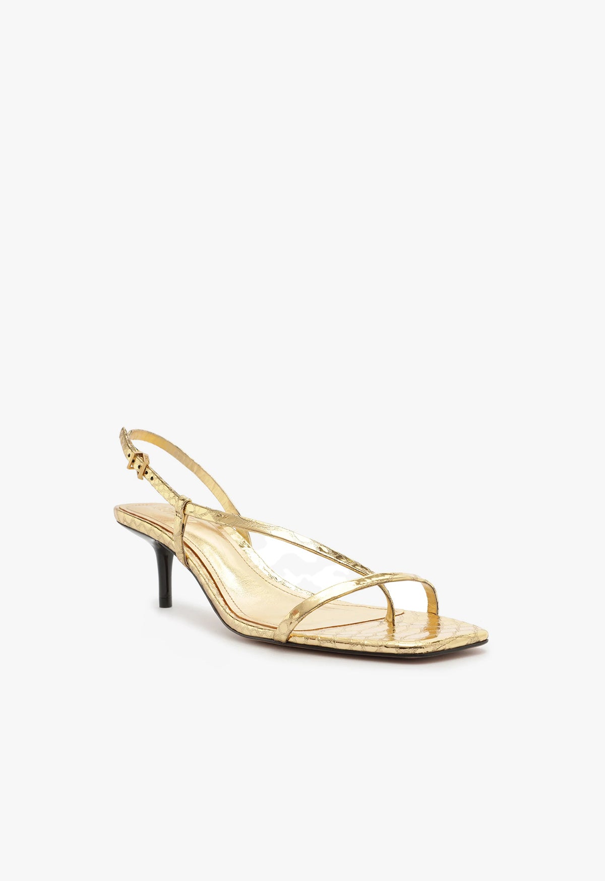 Heloise Women's Metallic Leather Sandals - Comfortable Strappy Summer Sandals for Beach, Vacation & Casual Outings