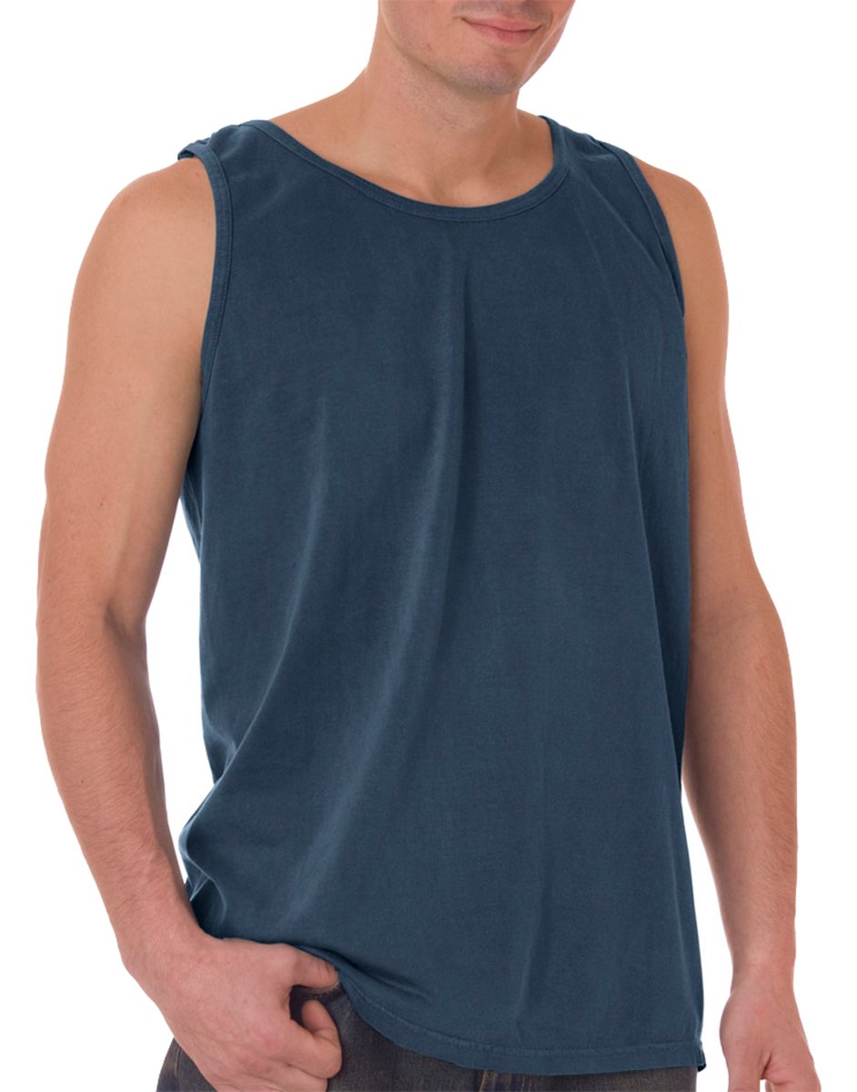 Comfort Colors Ringspun Garment-Dyed Denim Tank Top for Women - Soft Vintage Washed XL - Perfect for Summer Outfits, Beach Wear & Casual Style