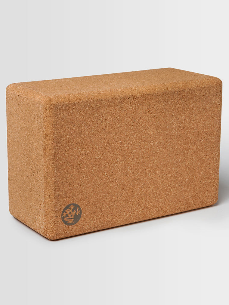Manduka Cork Yoga Block - Eco-Friendly & Non-Slip Yoga Brick for Stability & Support - Perfect for Yoga, Pilates & Meditation Practice at Home or Studio