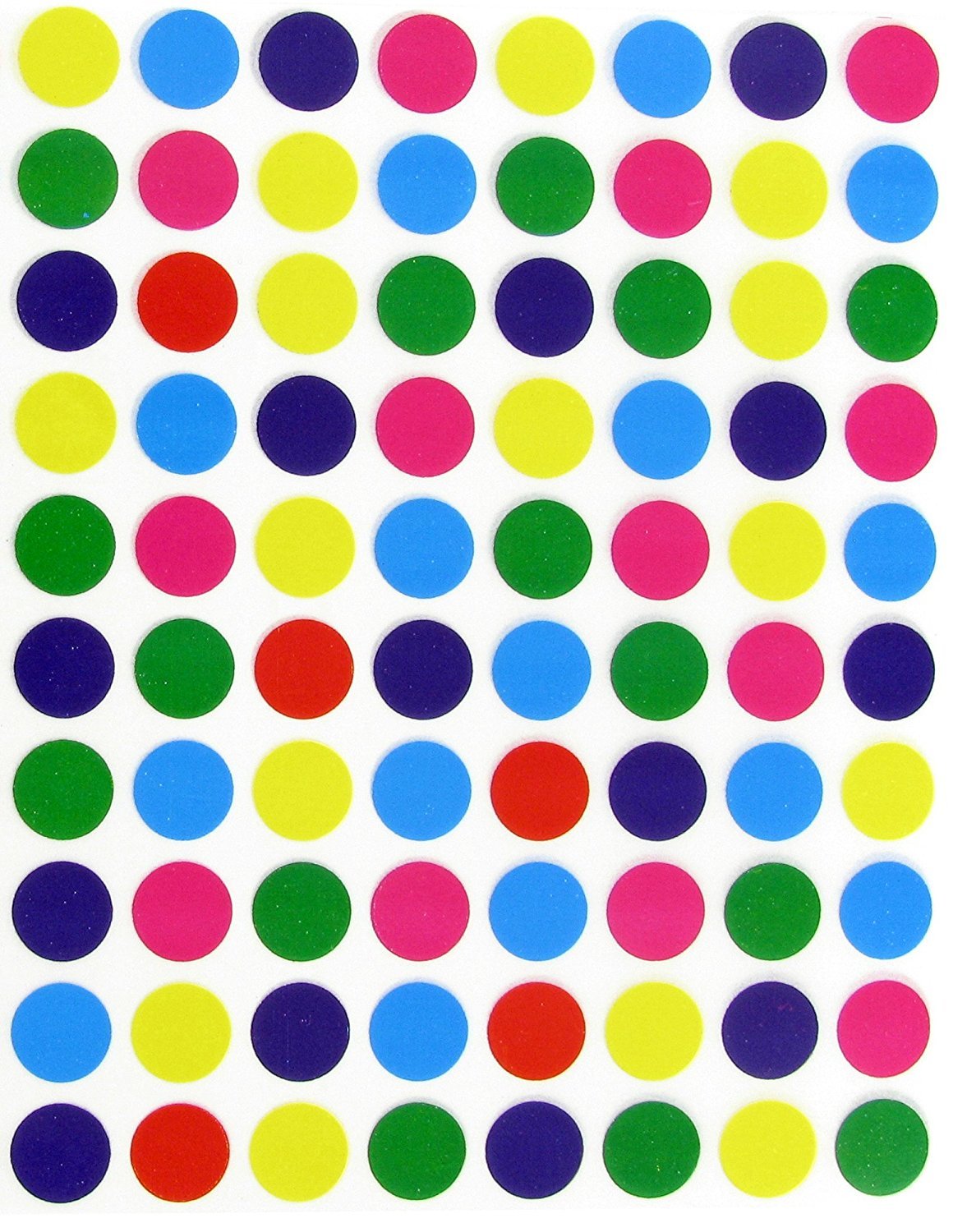 1/2 Inch White Round Labels with Bonus Colored Code Stickers - 1010 Pack Printable Sticker Sheets for Laser & Inkjet Printers (Includes Template) - Perfect for Organizing, Coding & DIY Crafts