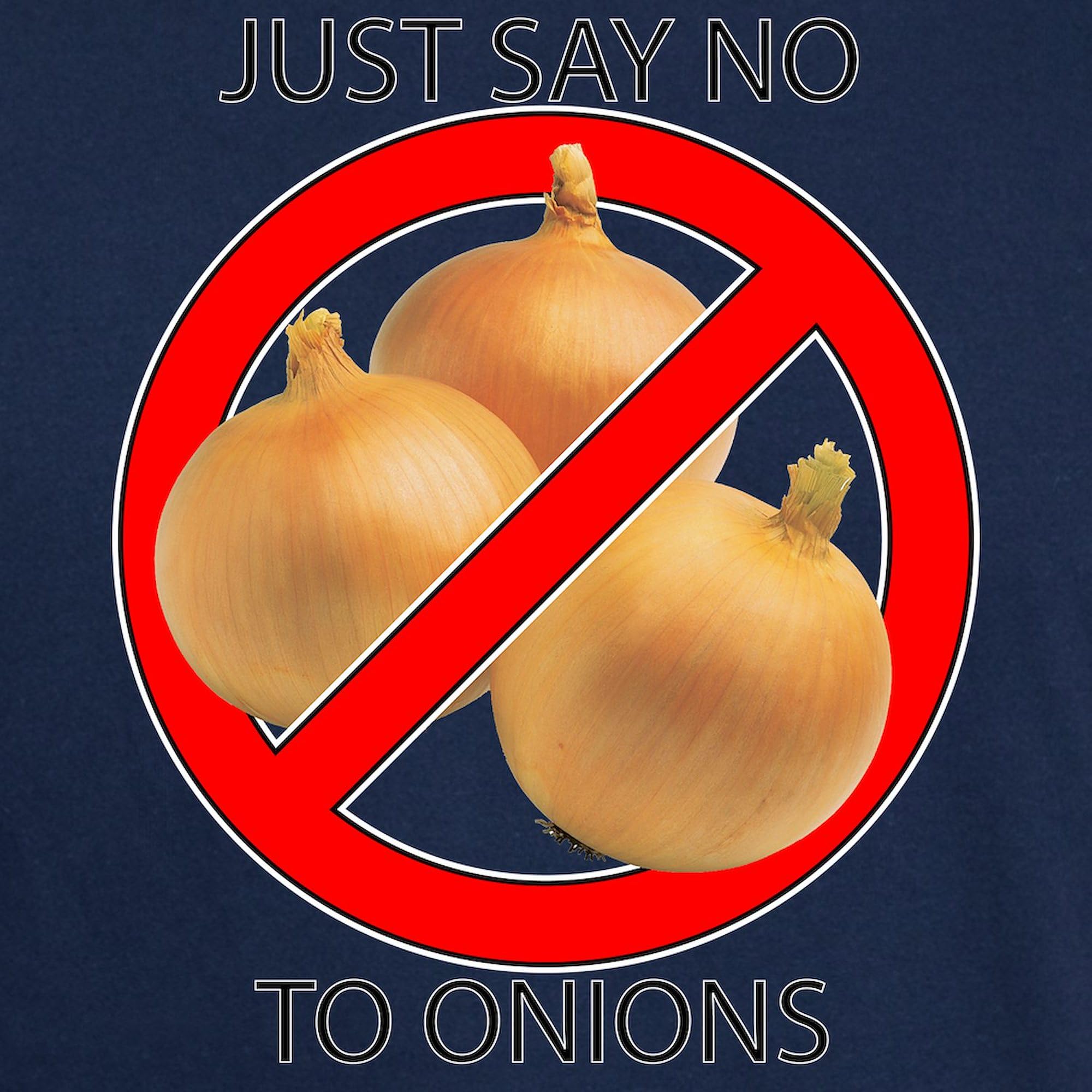 Just Say No to Onions Men's Dark T-Shirt - 100% Cotton Classic Graphic Tee for Anti-Onion Lovers - Perfect for Casual Wear, Gifts & Funny Outfits