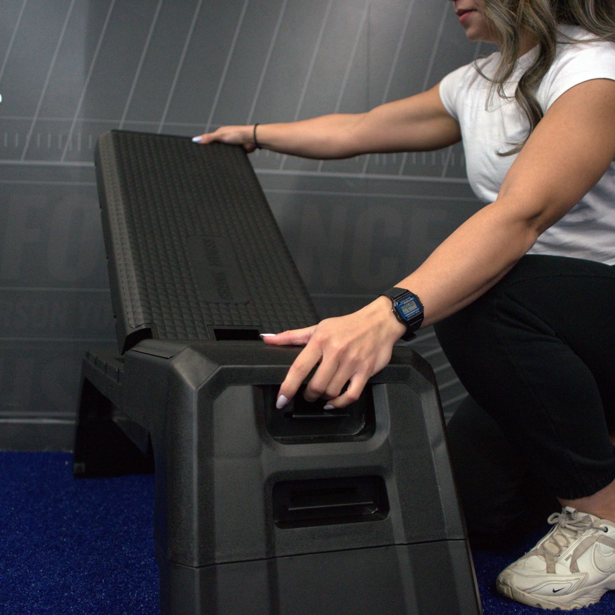 Gronk Fitness Step Bench - Adjustable Workout Stepper for Home Gym, Cardio & Strength Training | Perfect for Aerobics, HIIT, and Step Exercises