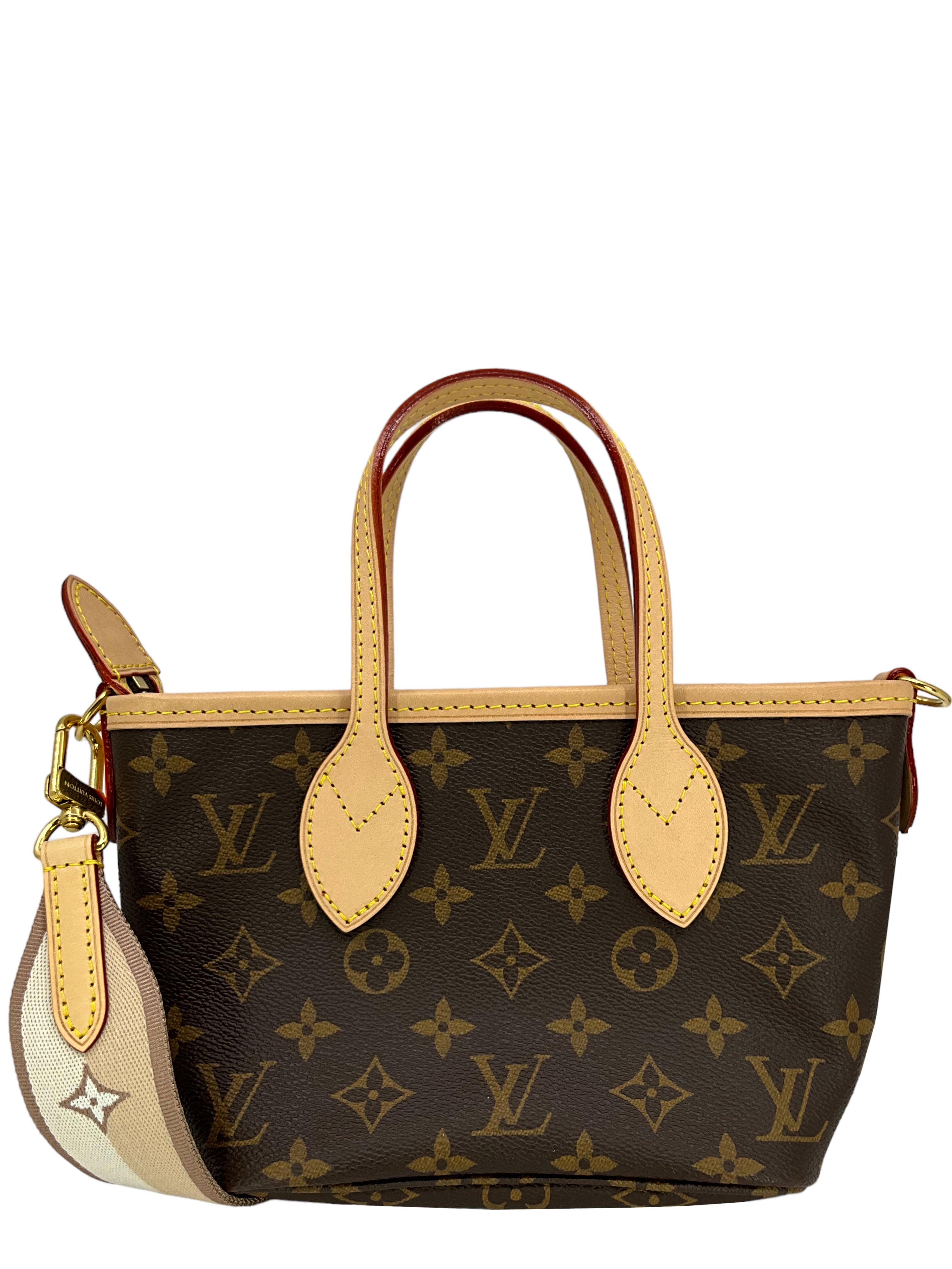Authentic LOUIS VUITTON Monogram Neverfull BB Handbag - New Luxury Tote Bag for Women | Perfect for Work, Travel & Everyday Use