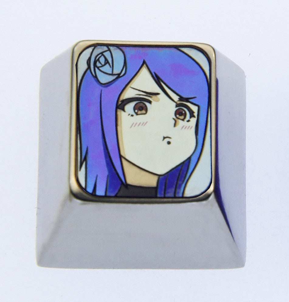 Naruto Konan Anime Keycaps - 1U Titanium Alloy Custom Keycaps for Mechanical Keyboards - Perfect for Gaming, Typing & Anime Fans Collection