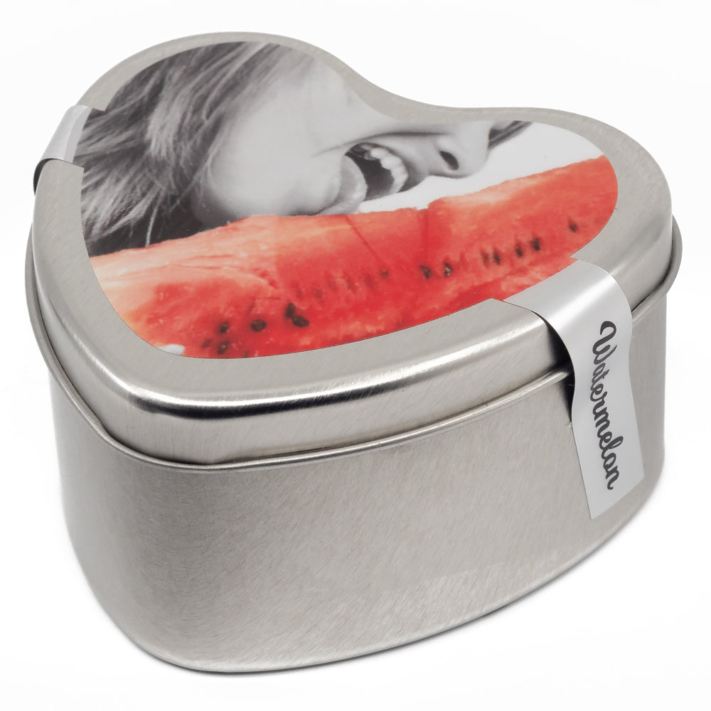 Earthly Body Edible Massage Candle - Watermelon Flavor | Romantic Couples Gift & Sensual Massage Oil for Spa Nights