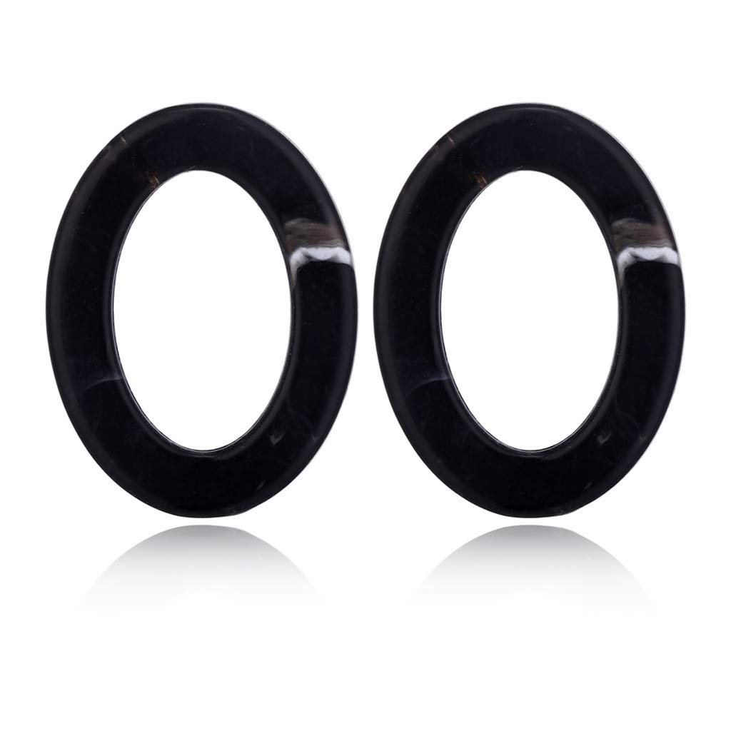 SimpleLife Elegant Stud Dangle Earrings - Acrylic Geometric Hoop Earrings for Women | Trendy Round Statement Jewelry for Party, Office & Everyday Wear