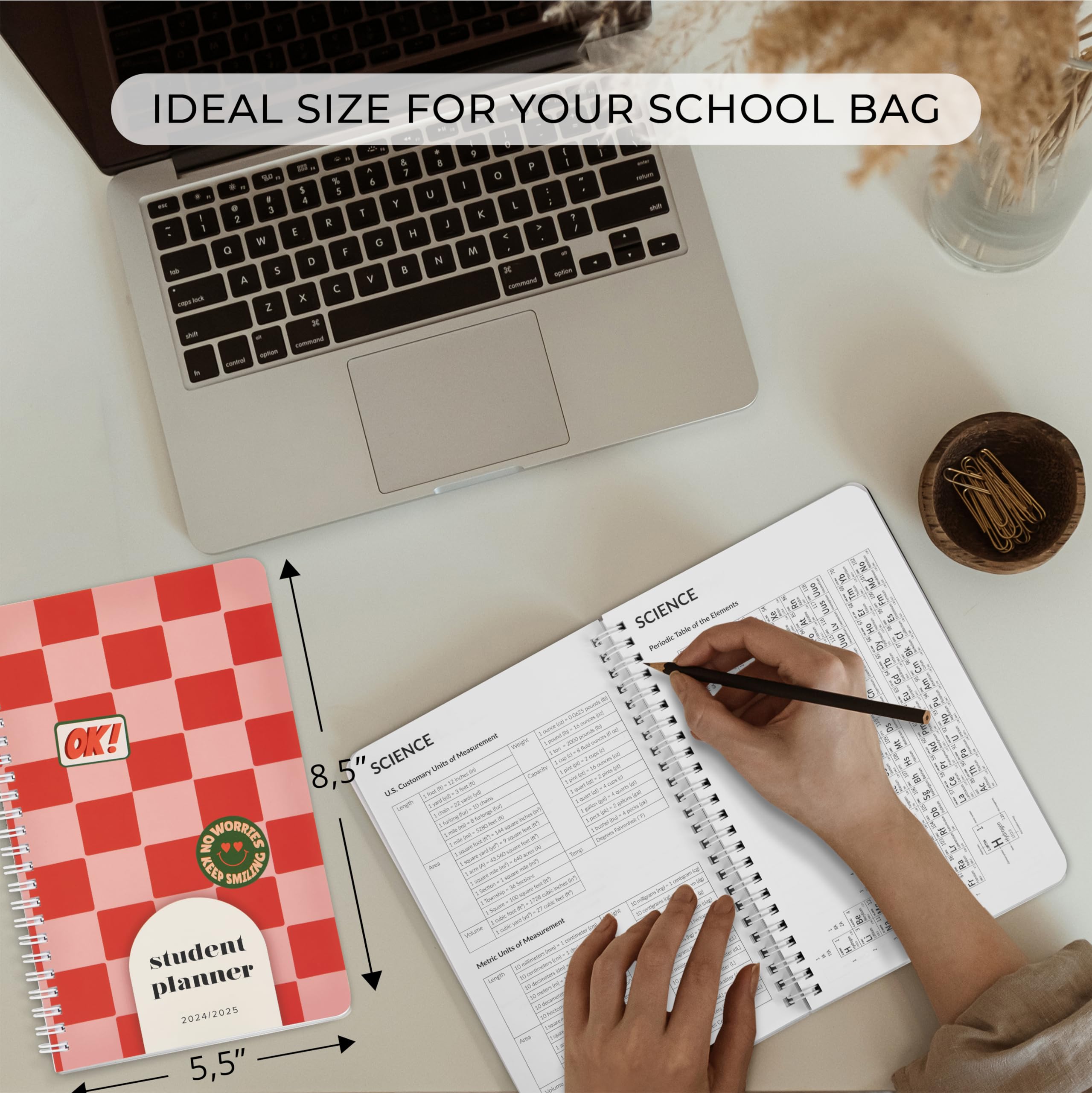 2025 Aesthetic Student Planner - 8.5