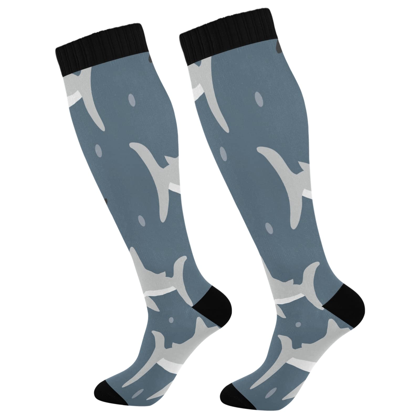 Alphabet Graffiti Compression Socks for Women & Men - Best Support for Running, Nursing, Hiking - Improve Circulation & Reduce Fatigue (Perfect for Travel, Workouts & Long Shifts)