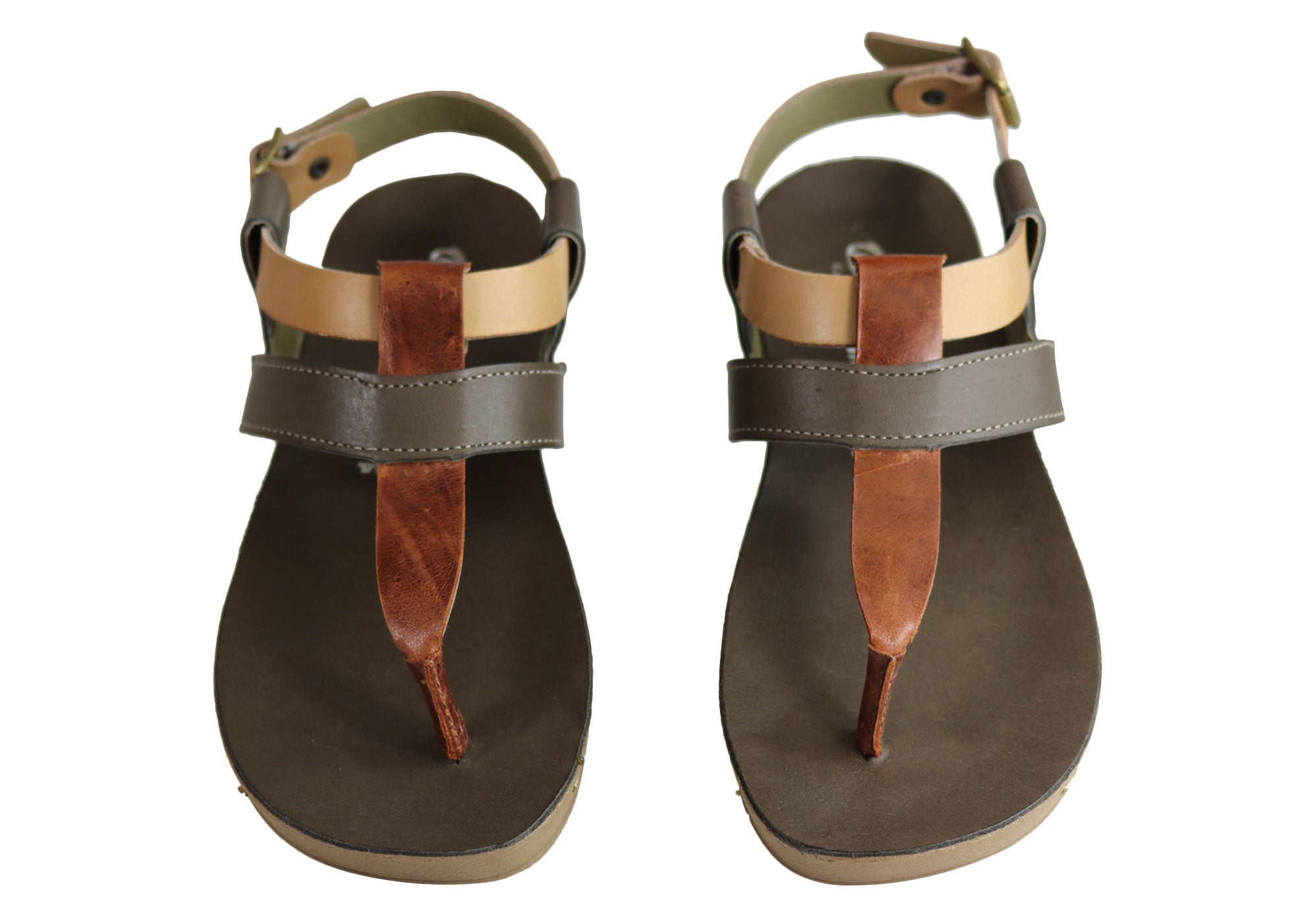 Andacco Yory Women's Comfortable Flat Leather Sandals - Brazilian Made Casual Shoes for Walking, Travel & Summer Outfits