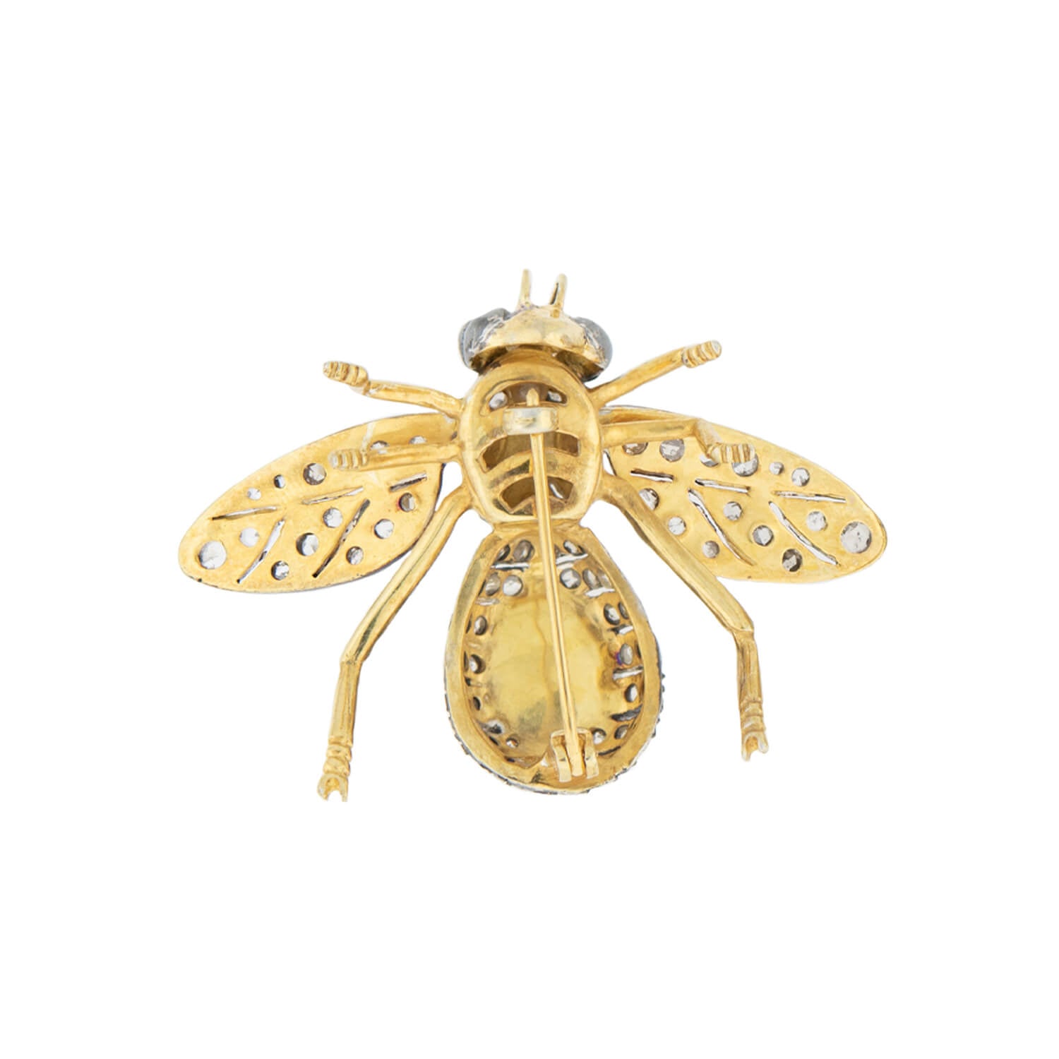 Vintage Silver Gilt Opal and Diamond Butterfly Brooch Pin - Elegant Jewelry for Women, Perfect for Weddings, Parties & Special Occasions