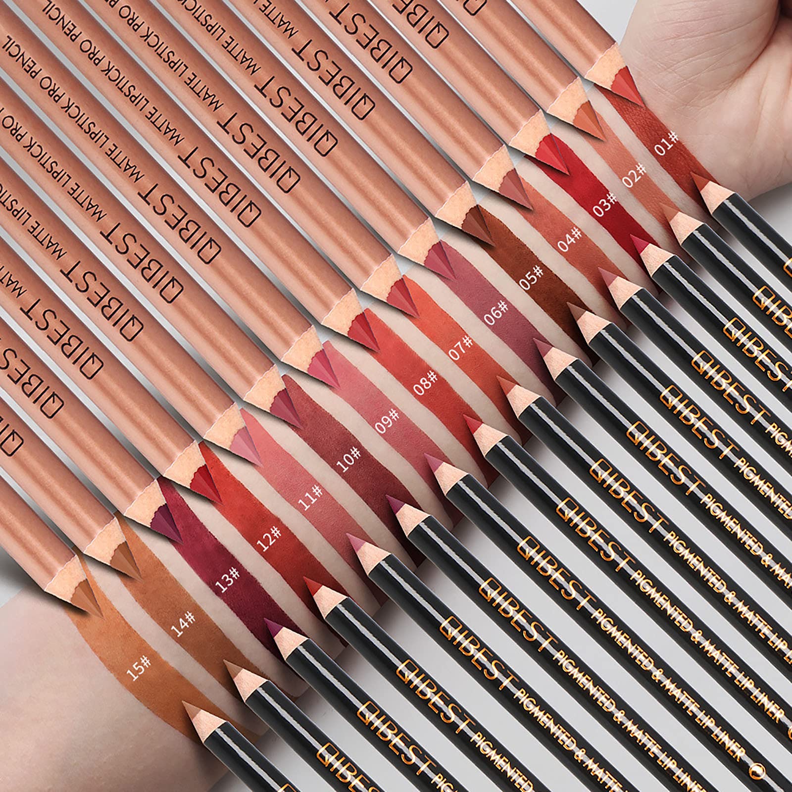 Mllkcao 3-in-1 Lipstick Pen & Lip Liner Set - Long Lasting Waterproof Moisturizing Makeup Kit for Women (Lipstick, Eyeliner, Eyebrow Pencil) - Perfect for Daily Makeup, Parties & Special Occasions