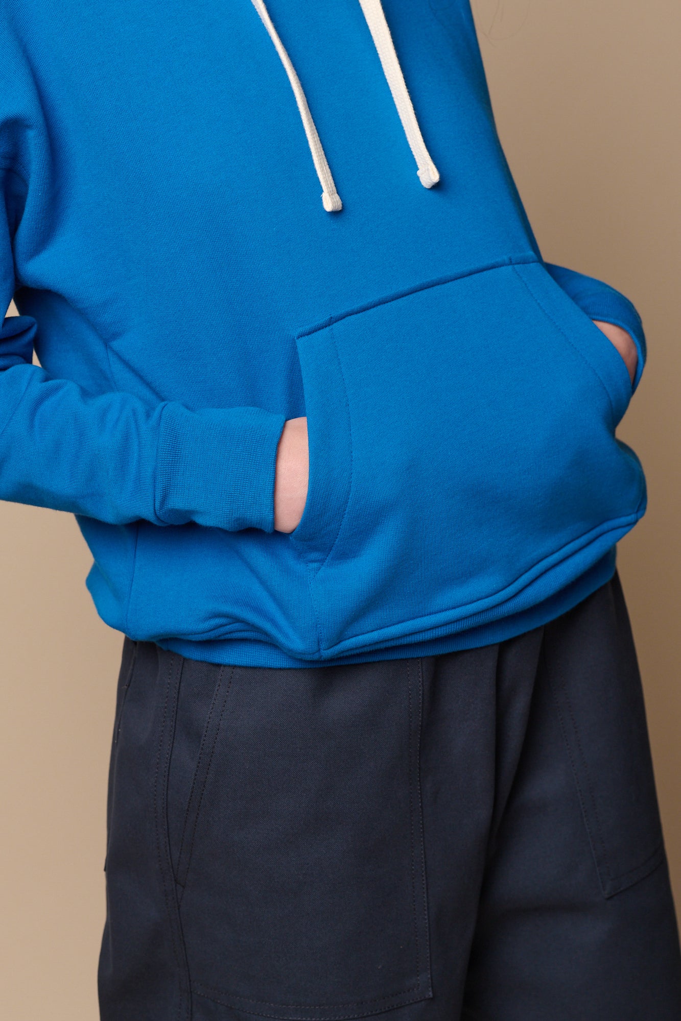 Women's Hooded Sweatshirt - Soft Fleece Pullover with Pockets | Cobalt Blue Cozy Lounge Wear for Casual Outings & Winter Comfort