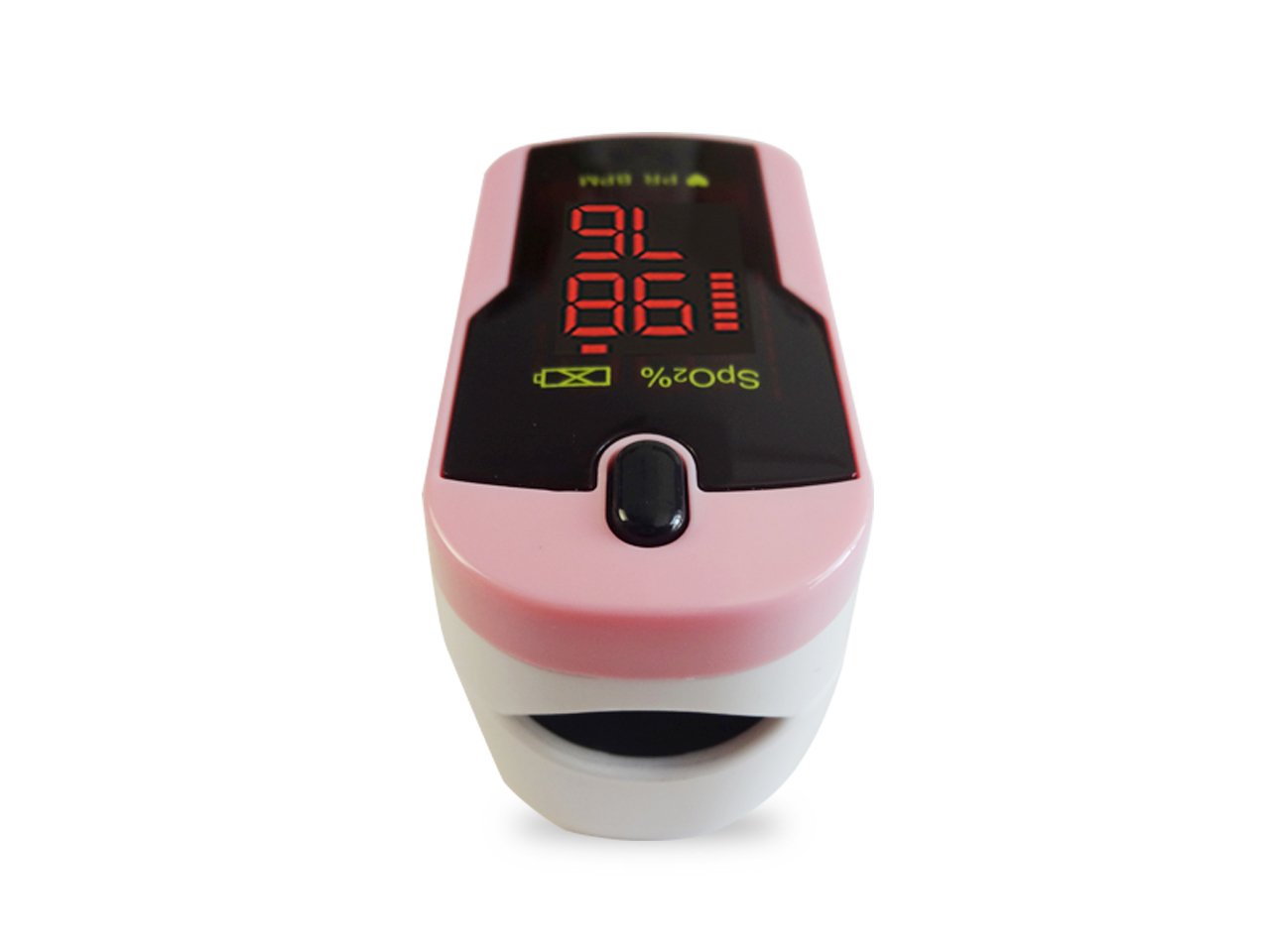 Concord Fingertip Pulse Oximeter - Accurate SpO2 & Heart Rate Monitor with Reversible Display - Includes Carrying Case, Batteries & Lanyard - Perfect for Home Use, Travel, and Fitness Tracking (Pink)