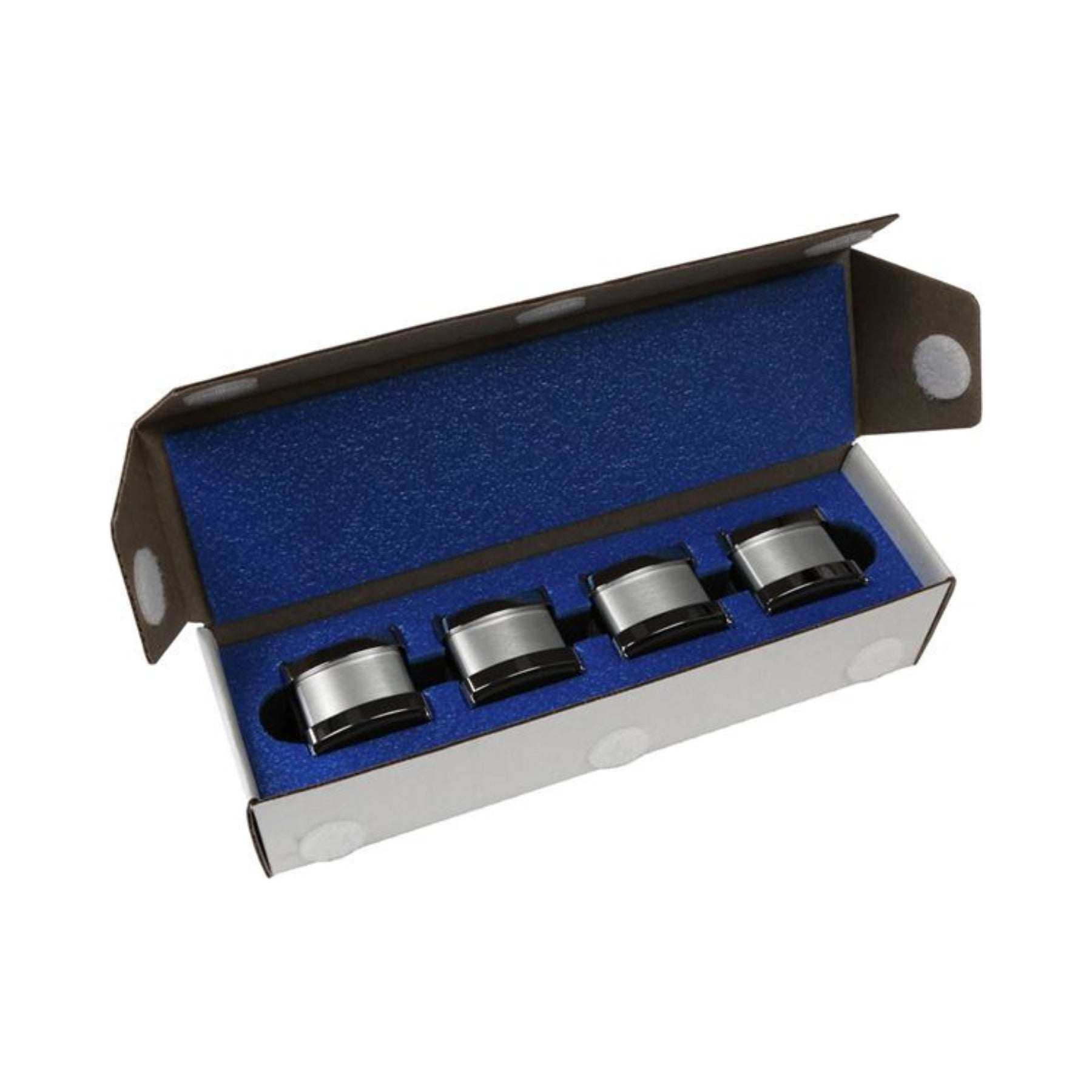 MOON Bridge (Silver) - Set of 4 Extension Pad Feet for Furniture Leveling & Protection | Perfect for Sofas, Beds, Tables & Chairs | Call 877-744-1179 for Open Box Discount