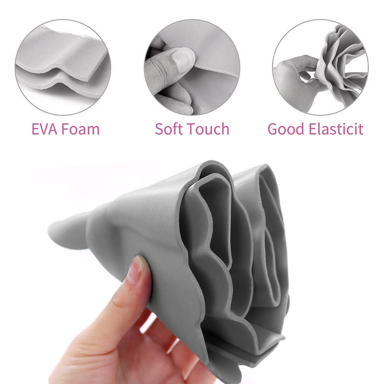 Kuber Industries Adjustable Rubber Shower Cap for Kids - Waterproof Hair Protection (Grey) 54KM4198 | Perfect for Bathing, Swimming & Hair Care