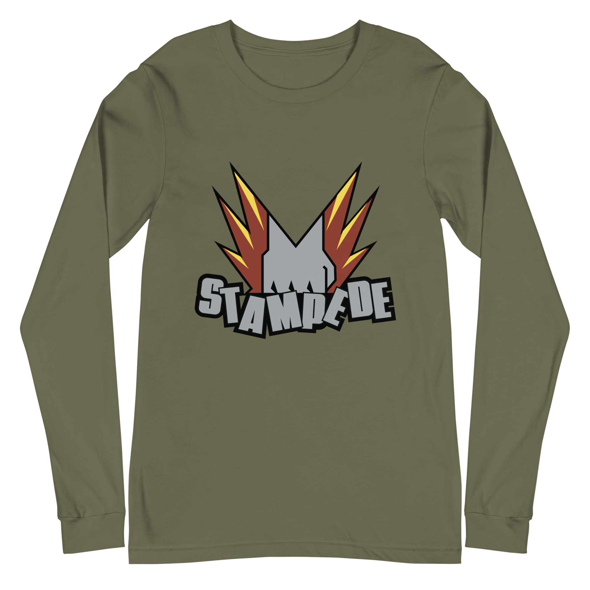 Zoo Jitsu Fighters Stampede Graphic Long Sleeve T-Shirt for Men & Women | Animal-Themed Martial Arts Apparel | Perfect for Training, Gyms & Casual Wear