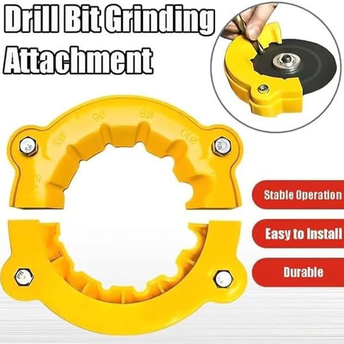 2025 Professional Drill Bit Sharpener - Universal Drill Bit Grinder Attachment for All Bits, Precision Drill Bit Sharpening Guide Tool (2-Pack) - Perfect for Home Workshops, Construction Sites & DIY Projects