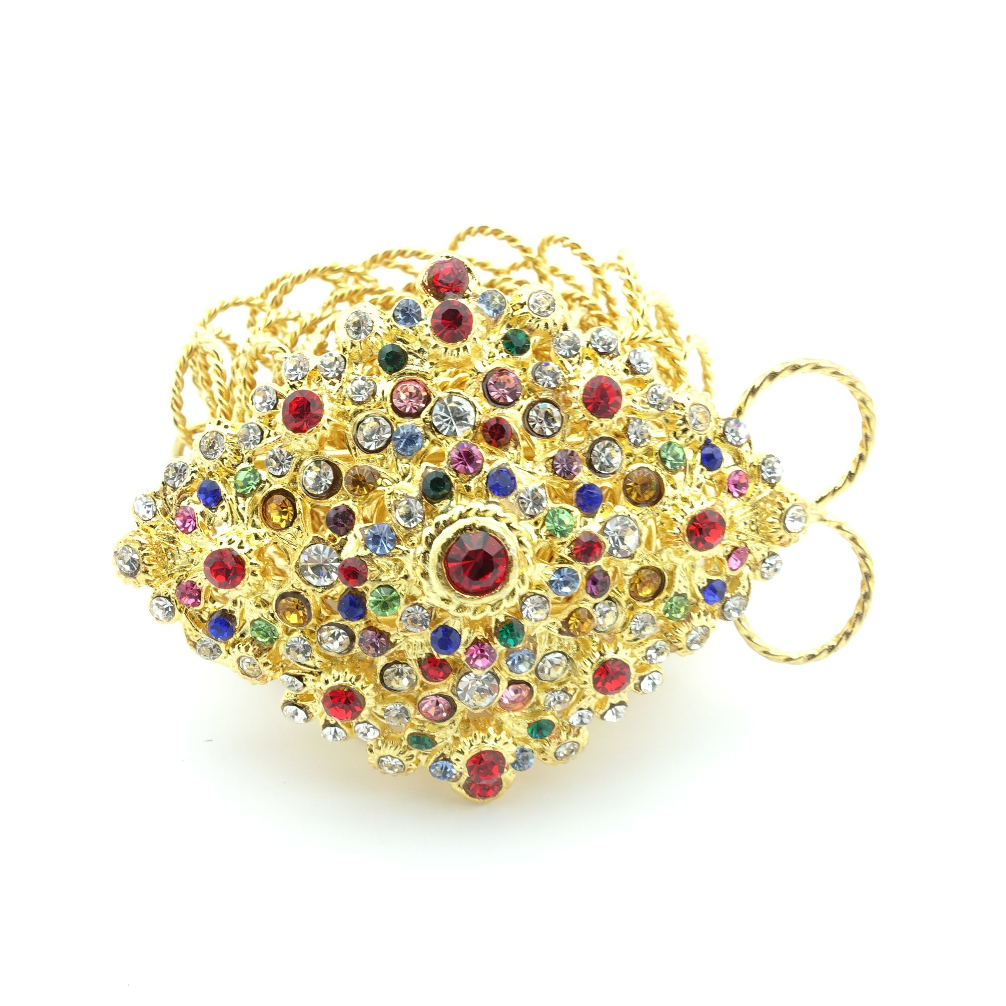 Thai Gold Plated Crystal Belt - Elegant Costume Accessory for Dances & Weddings