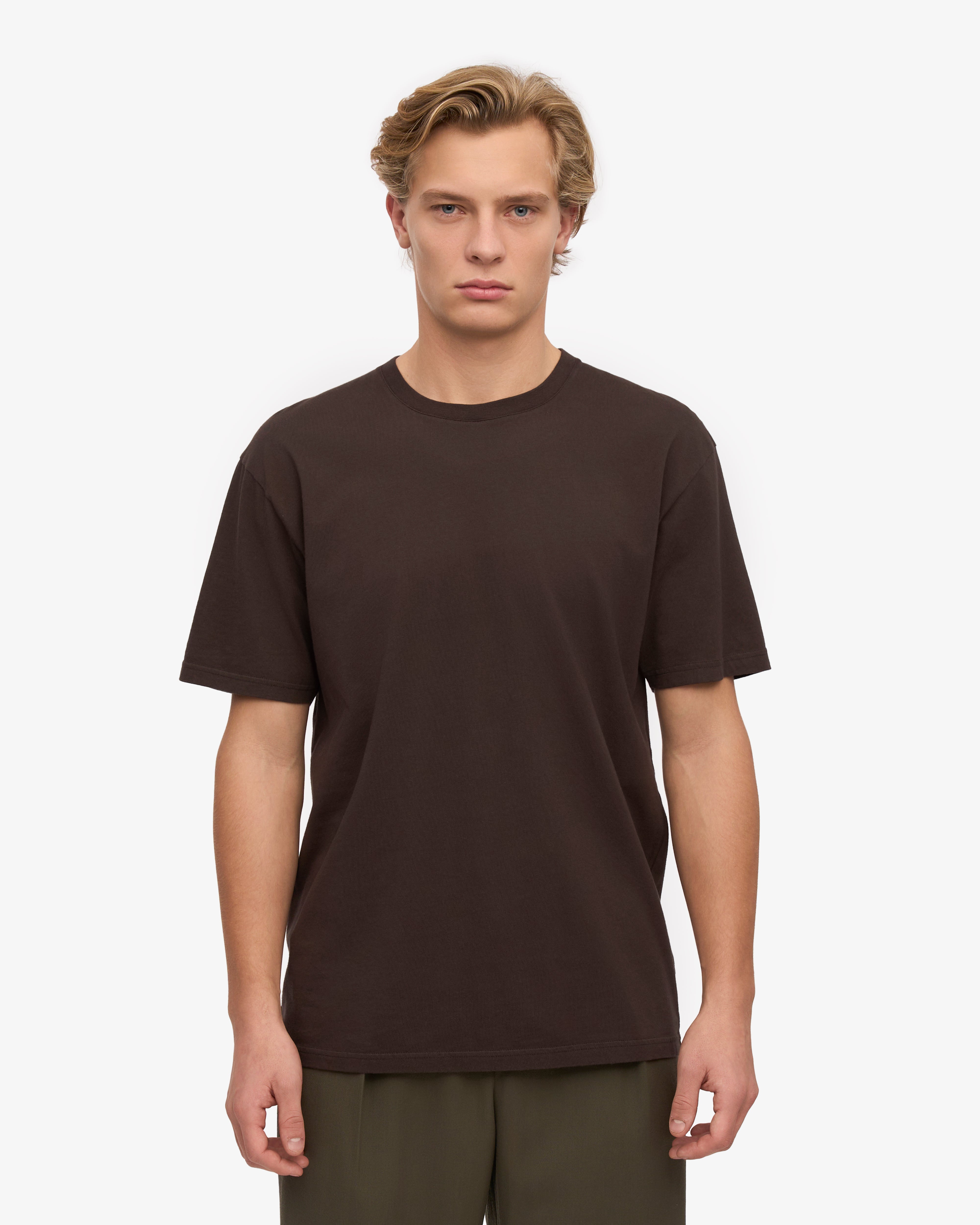 Classic Organic Cotton T-Shirt for Men & Women - Soft & Comfortable Coffee Brown Tee - Perfect for Casual Wear, Outdoors & Everyday Use