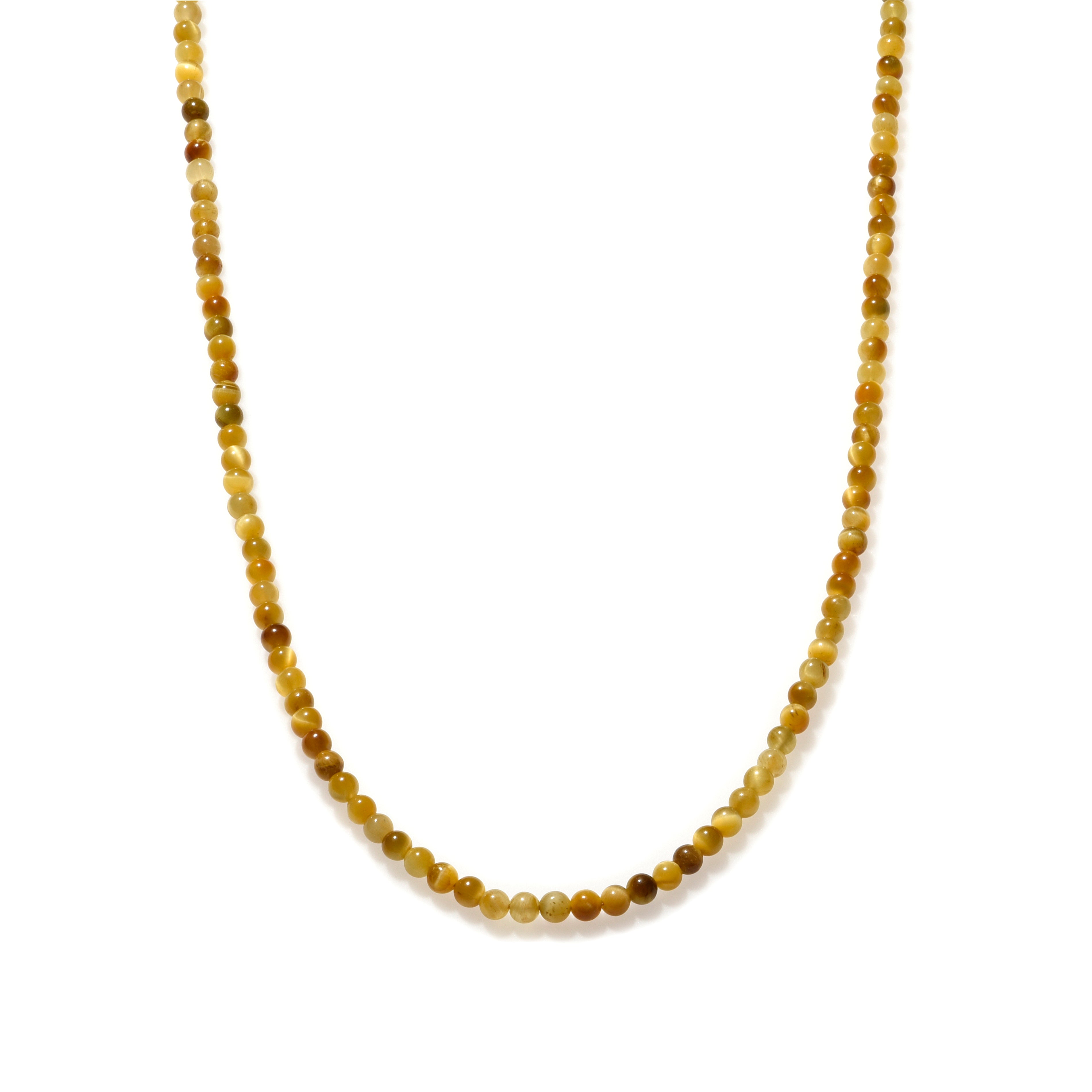 Golden Tiger Eye Beaded Necklace for Women - Mini Adjustable Spiritual Healing Jewelry - Perfect for Meditation, Yoga & Boho Fashion