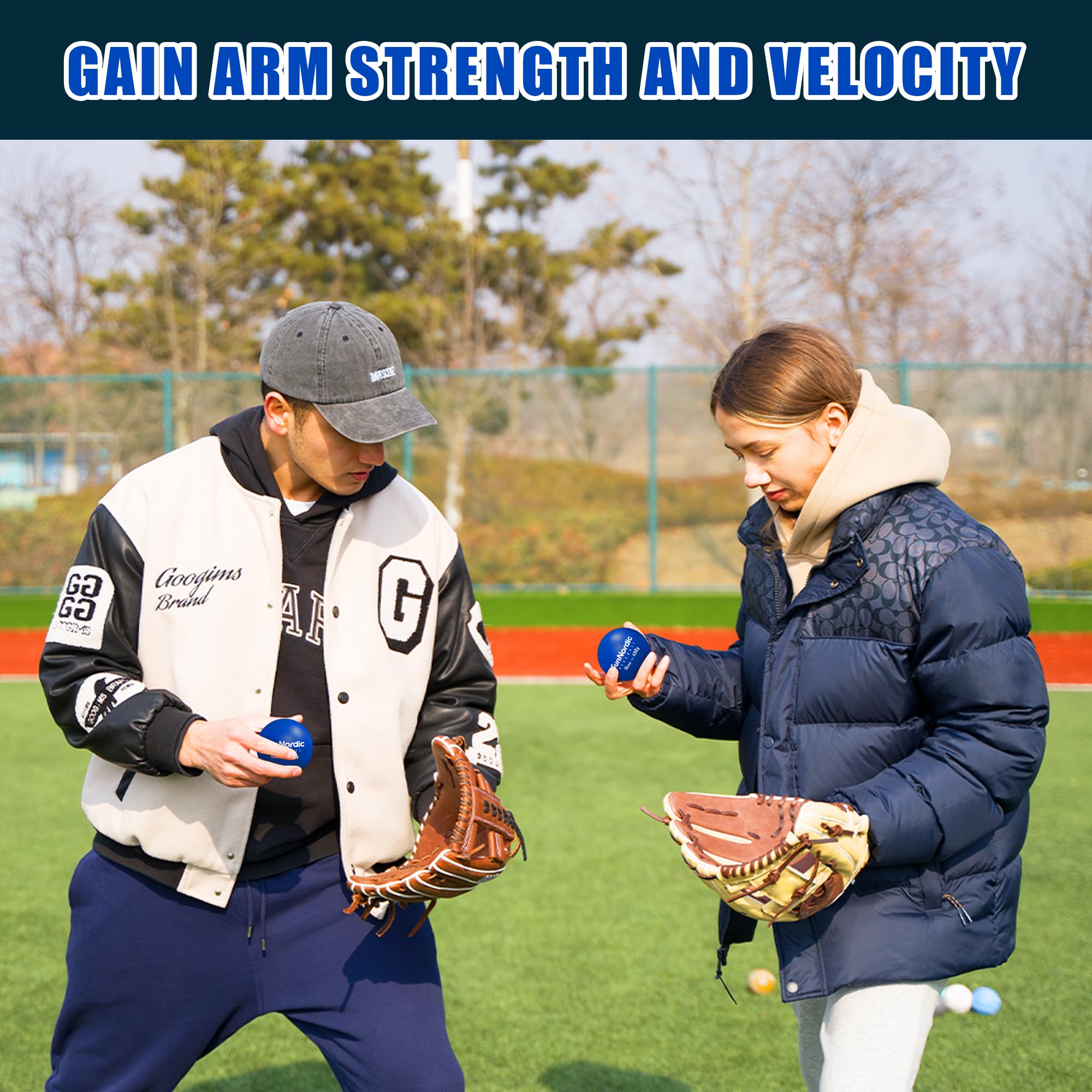 9 Pack Weighted Baseballs (16 oz) - Professional Hitting & Pitching Training Balls for Power Improvement - Perfect for Baseball Practice, Batting Drills & Strength Training - Suitable for All Skill Levels from Beginners to Pros