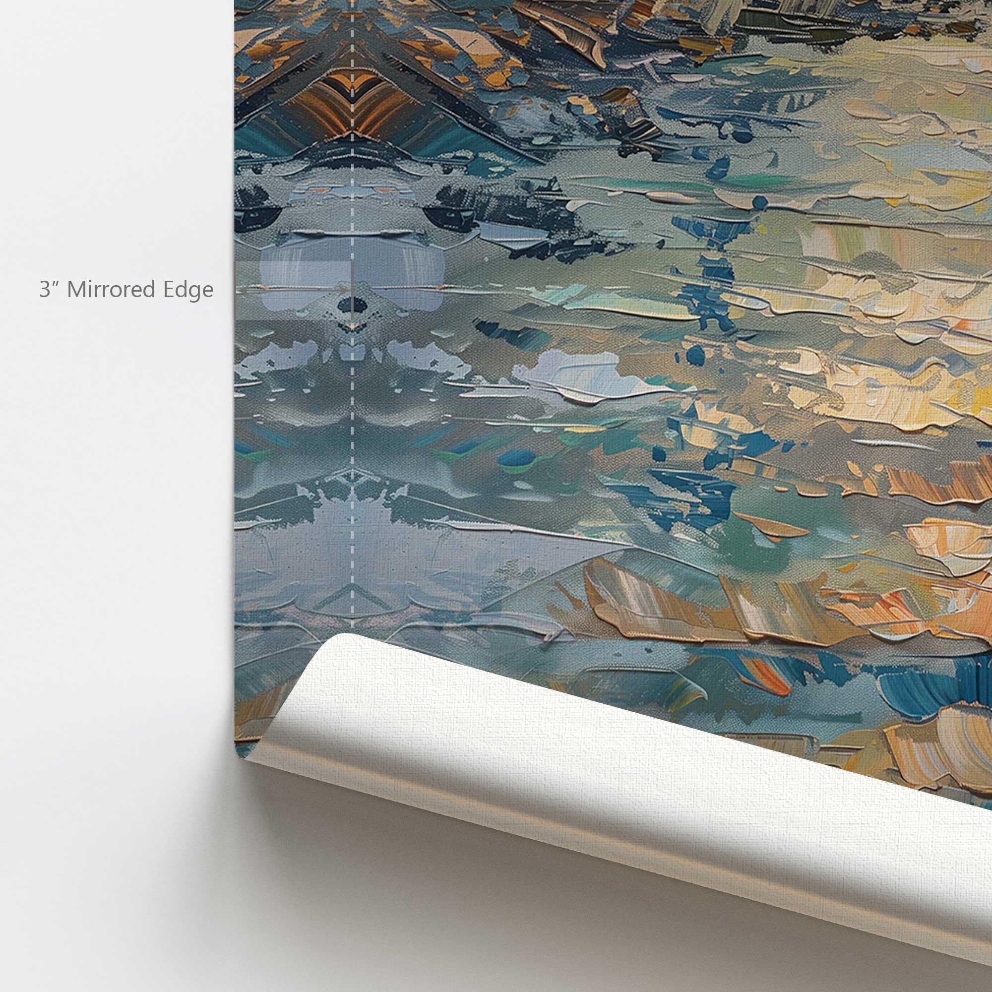 Harbor Glow v2 Canvas Wall Art Print - Coastal Home Decor for Living Room, Bedroom & Office