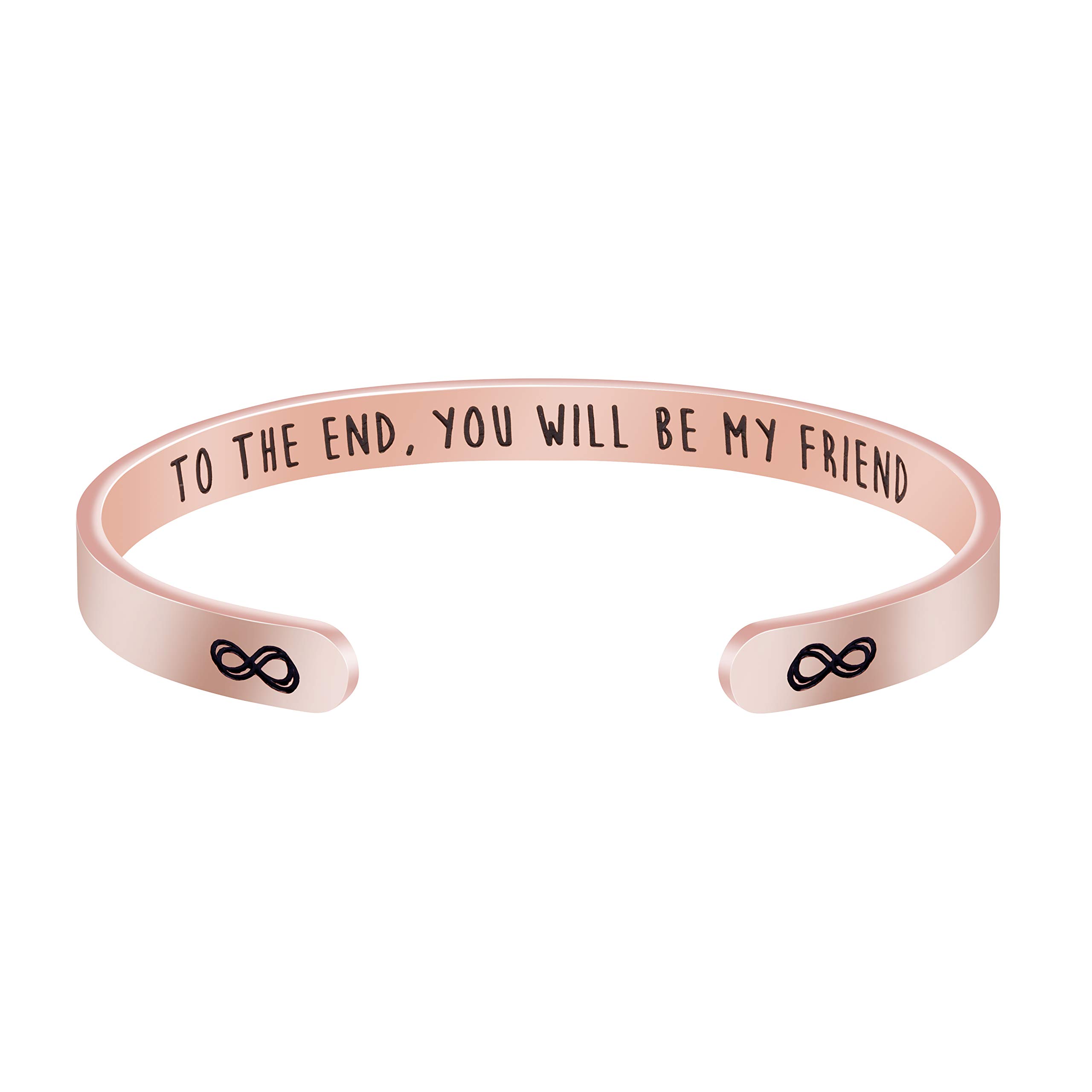 JoycuFF Women's Stainless Steel Cuff Bracelet - Meaningful Christmas, Birthday & Thanksgiving Gift for Mom - Elegant Bangle Jewelry for Mother's Day, Anniversary & Special Occasions