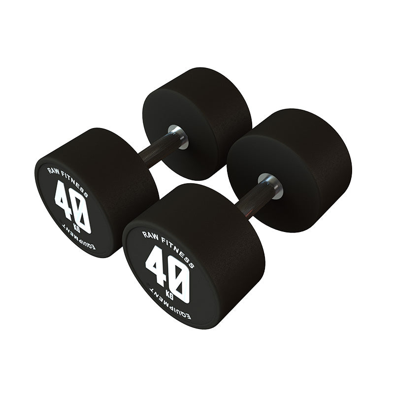 40KG Pair of Dumbbell CPU Round Weights for Home Gym, Strength Training & Fitness Workouts - Perfect for Weightlifting, Bodybuilding & CrossFit