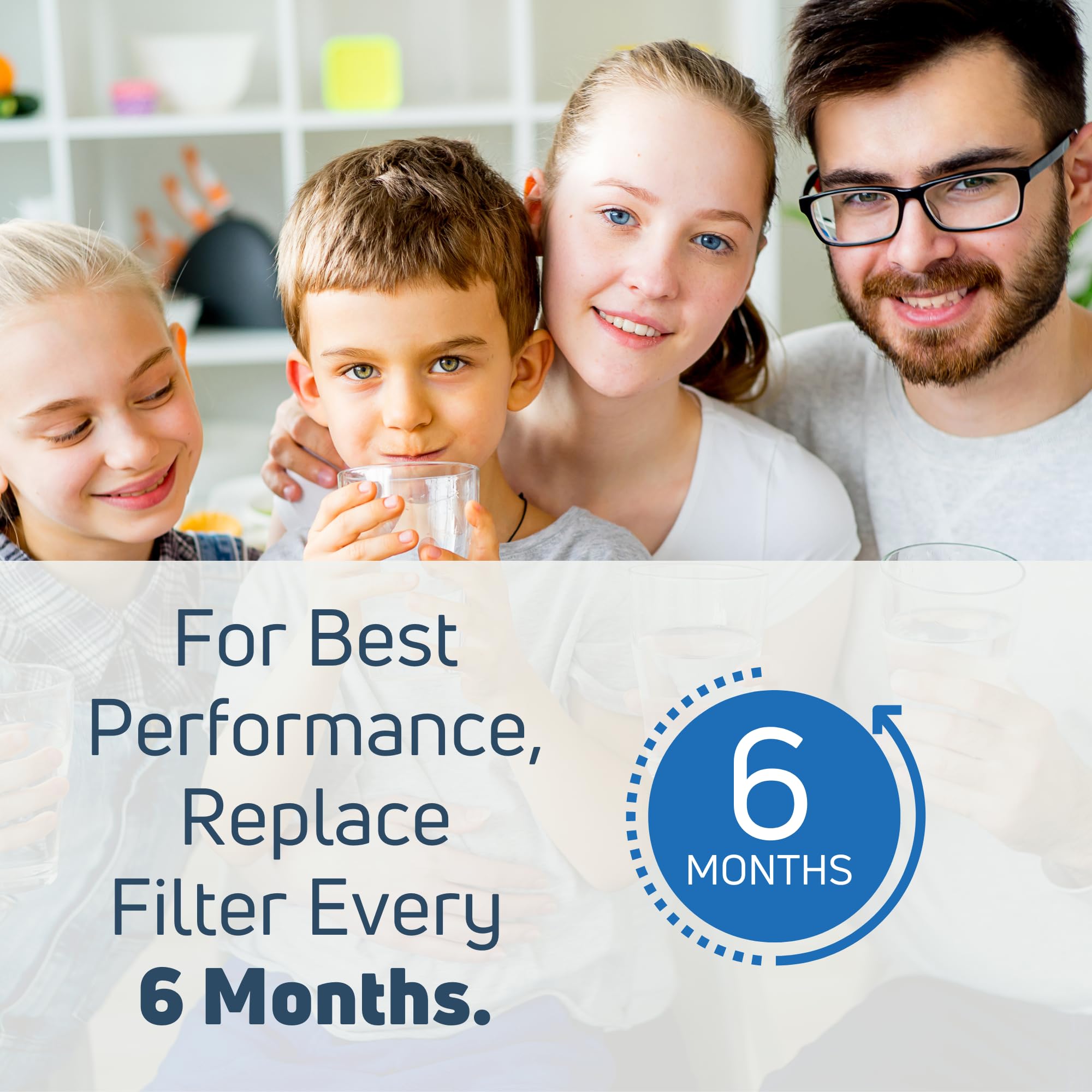 GE MWF MWFP Refrigerator Water Filter Replacement - Compatible with General Electric GFSL6KEXCLS Fridge | Pure Drinking Water for Home & Office Use