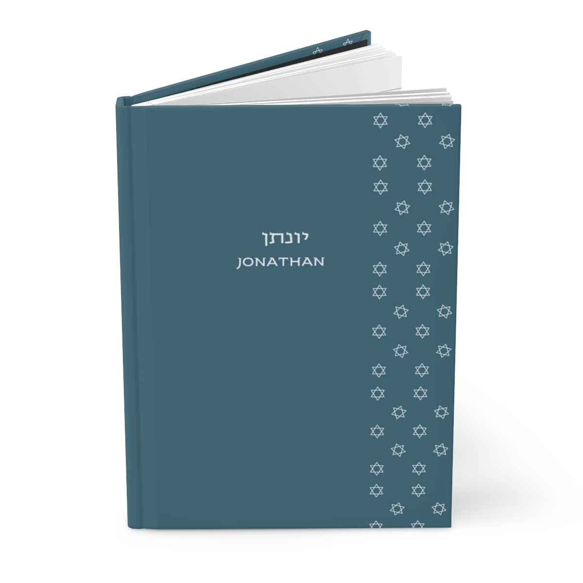 Personalized Hebrew Name Notebook - Custom Jewish Gift for Bar Mitzvah, Bat Mitzvah & Jewish Holidays - Perfect for Writing, Journaling & Torah Study