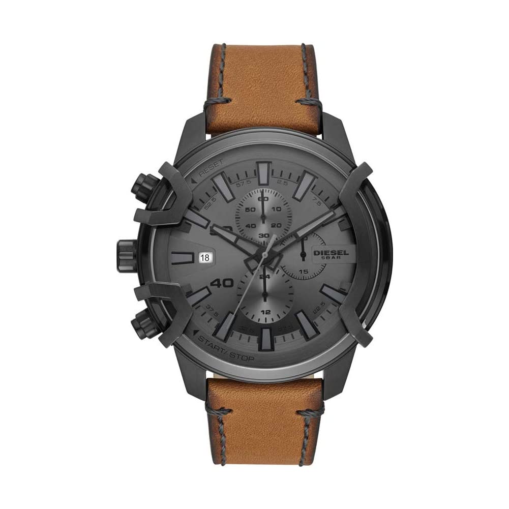 Diesel Griffed Men's Watch - Quartz Chronograph Movement with Silicone, Stainless Steel or Leather Strap - Perfect for Casual, Business & Outdoor Activities